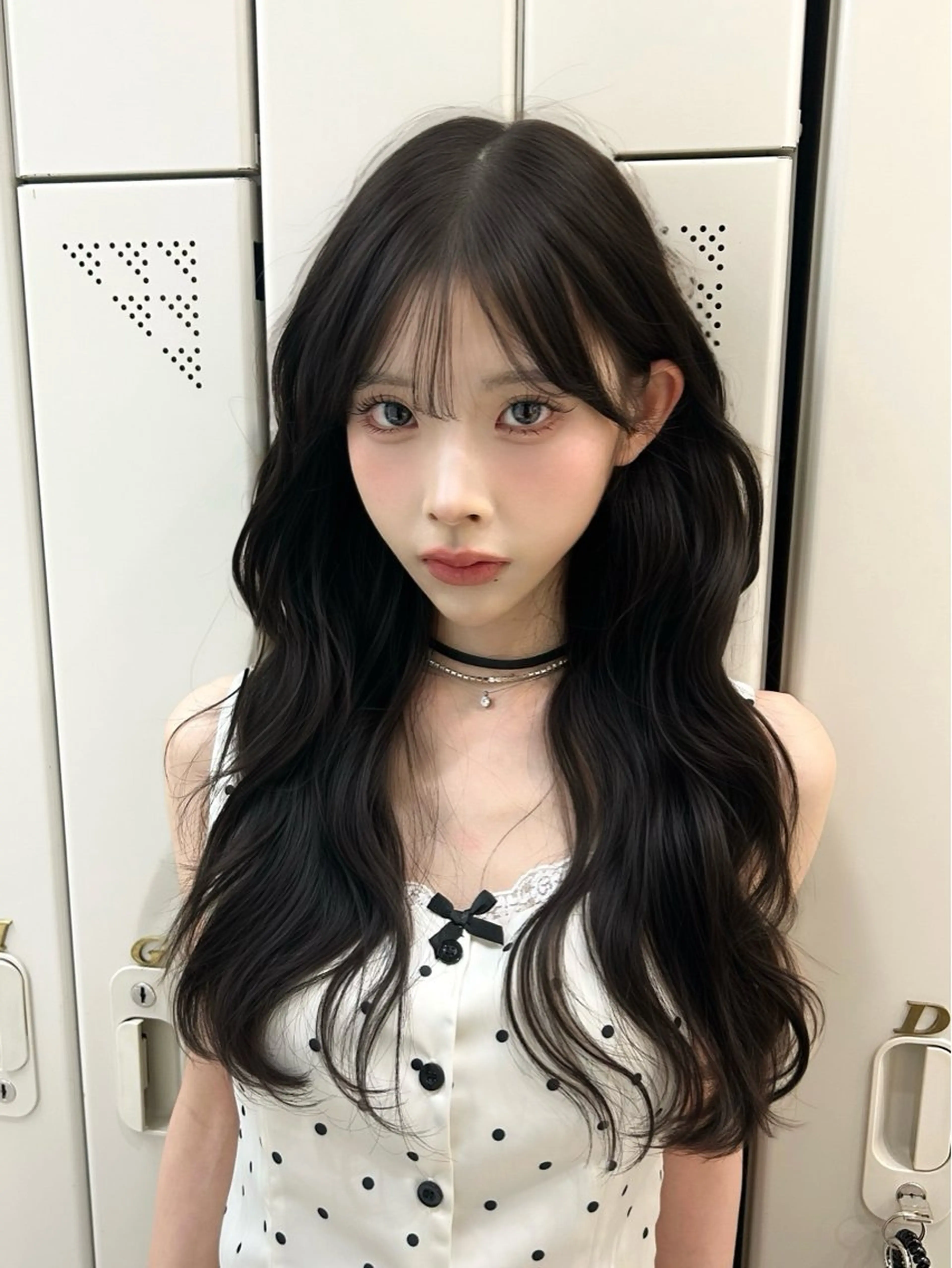 ロング カラー ヘアアレンジ 韓国風ヘア トリートメント カット トリートメント 韓国ヘア/顔周り ヘアセット/加藤優里のヘアスタイル