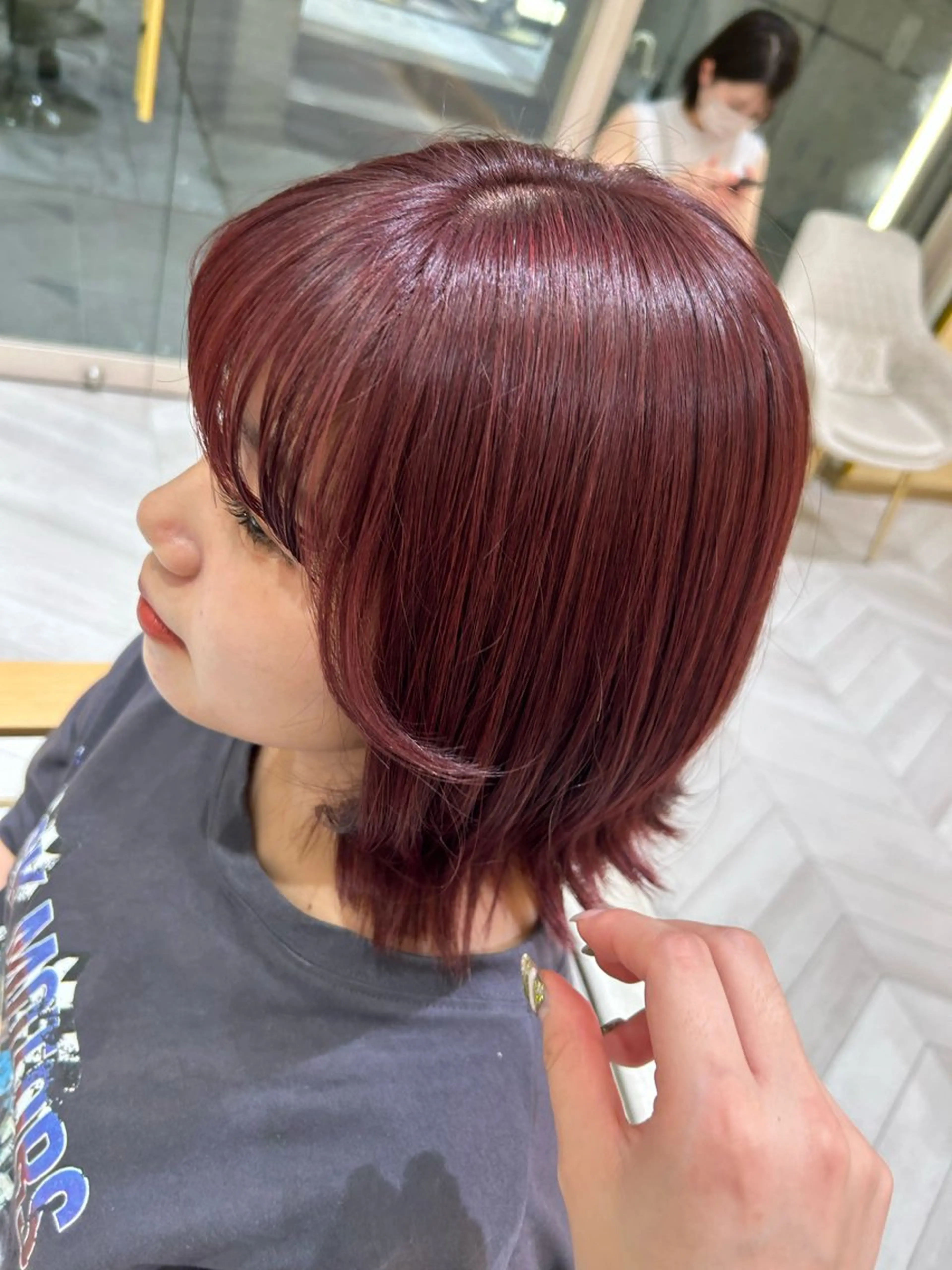 ミディアム カラー 🇰🇷韓国スタイル /束間まつげ🎀ミキのヘアスタイル