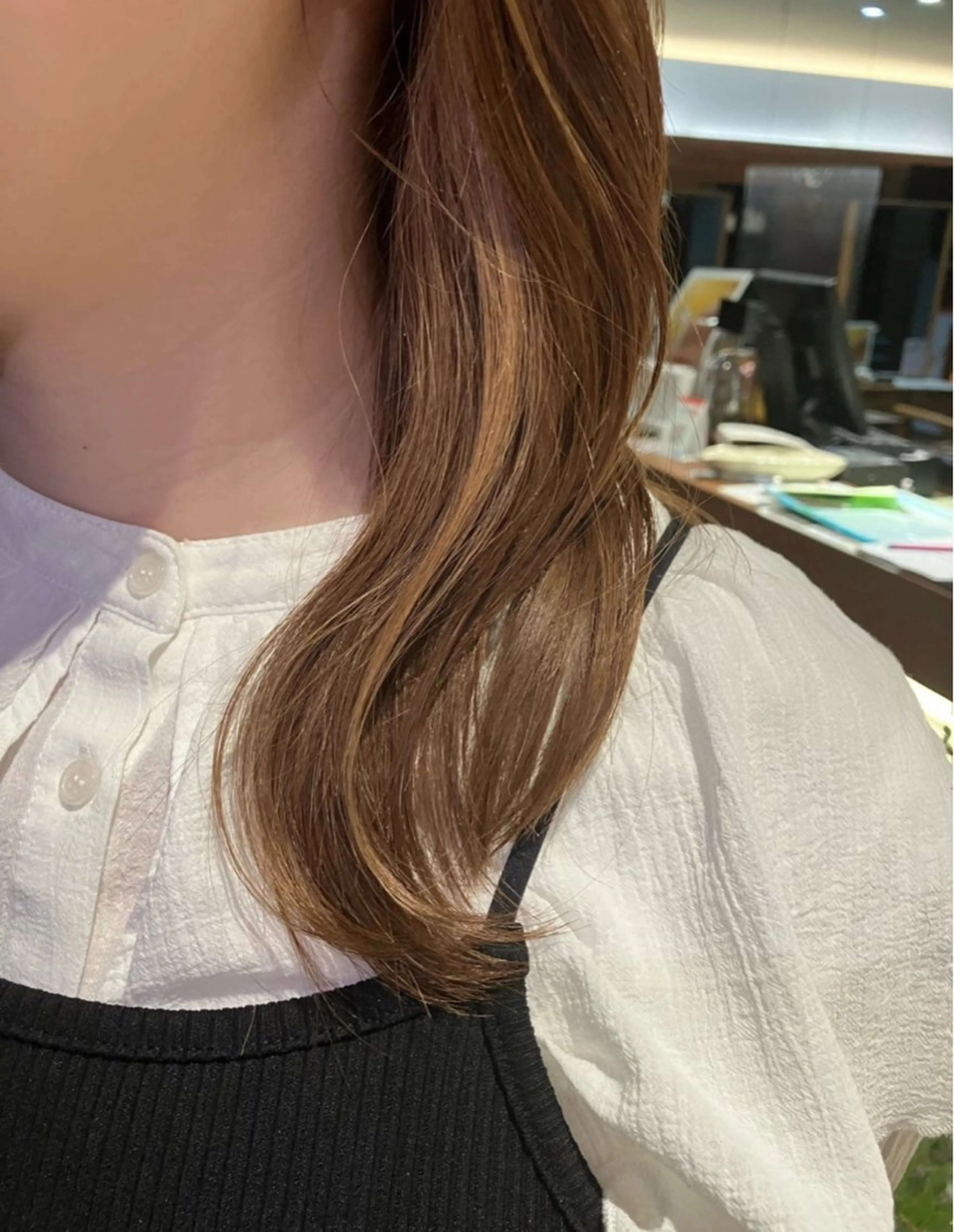 セミロング カラー インナーカラー ヘアカラー トリートメント 🌼kubu🍀 Minami🌼のヘアスタイル