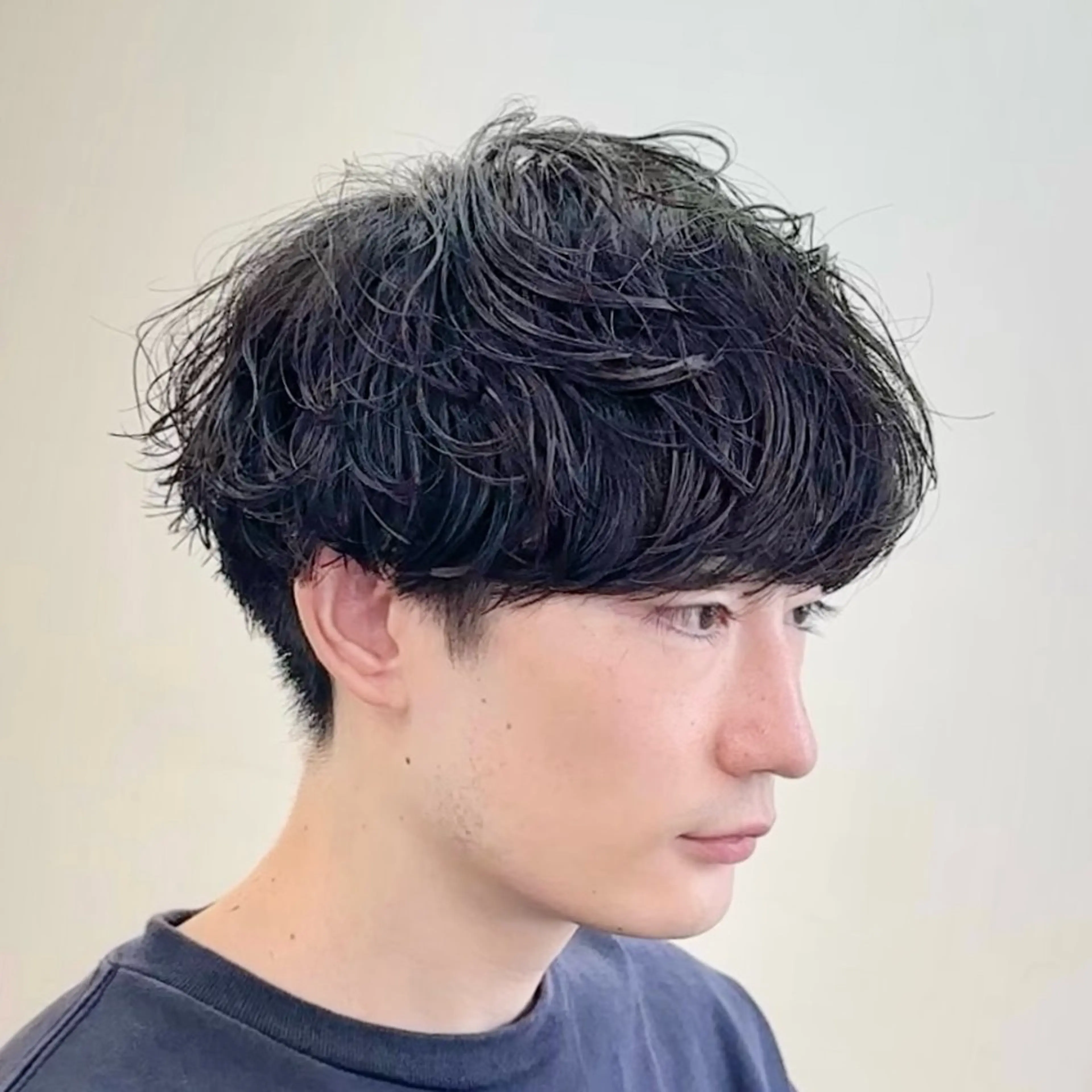 メンズ メンズパーマ 波巻きパーマ カット パーマ メンズパーマ/新宿/ サイカショウイチのヘアスタイル