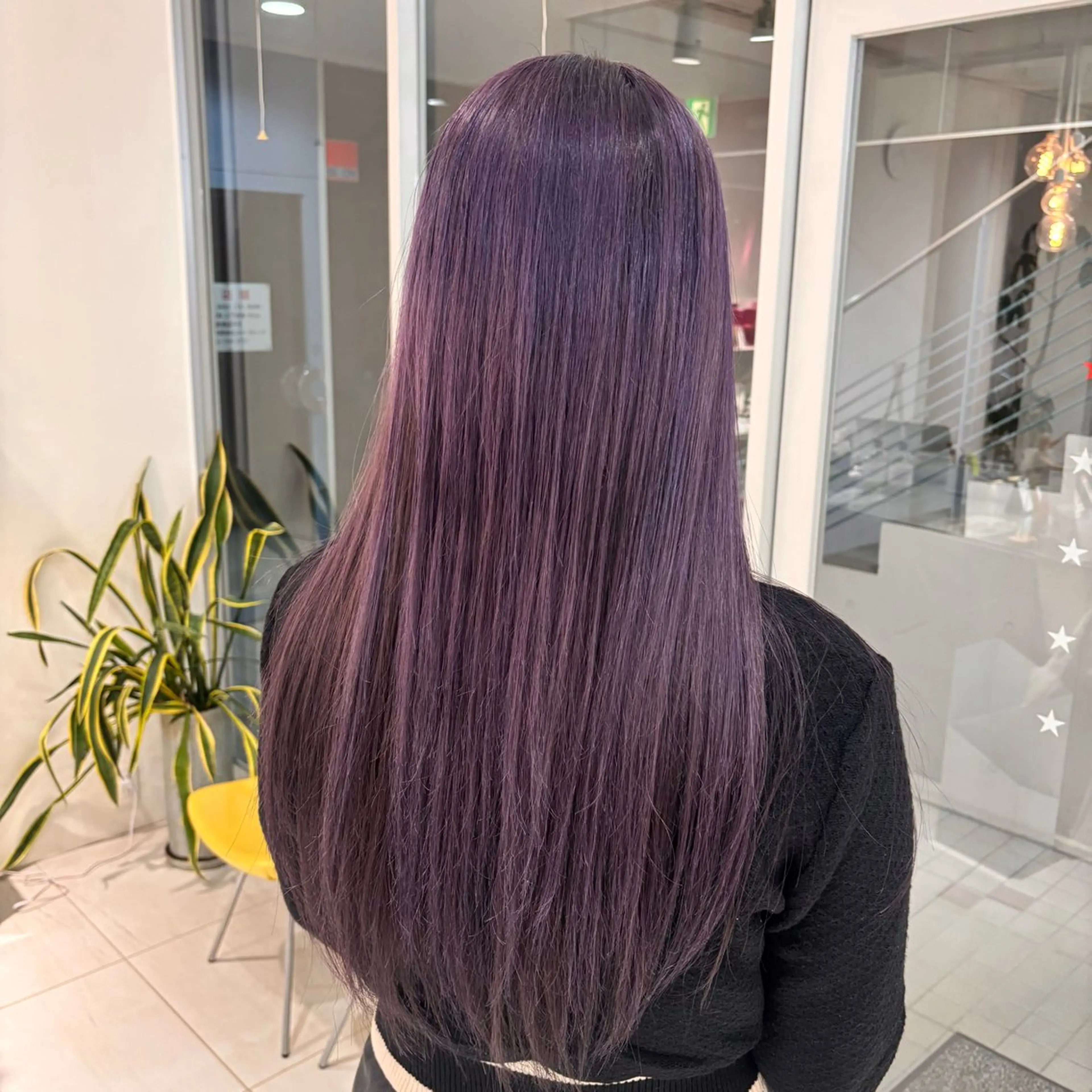 ロング カラー ブルーカラー ブルーラベンダー ラベンダーカラー 由比藤理子 ブリーチカラー🌈のヘアスタイル