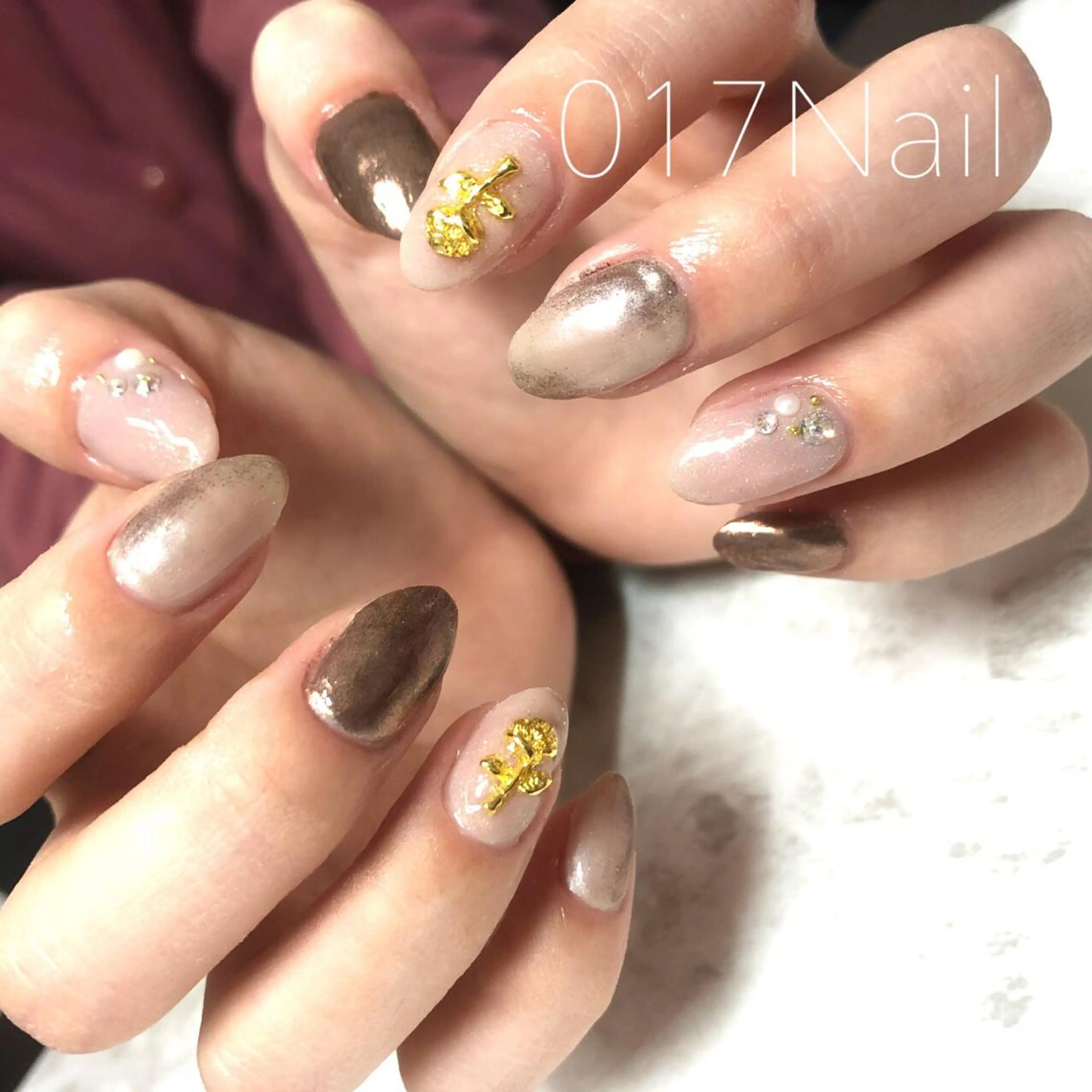 ネイル ニュアンスネイル rei naのネイルデザイン