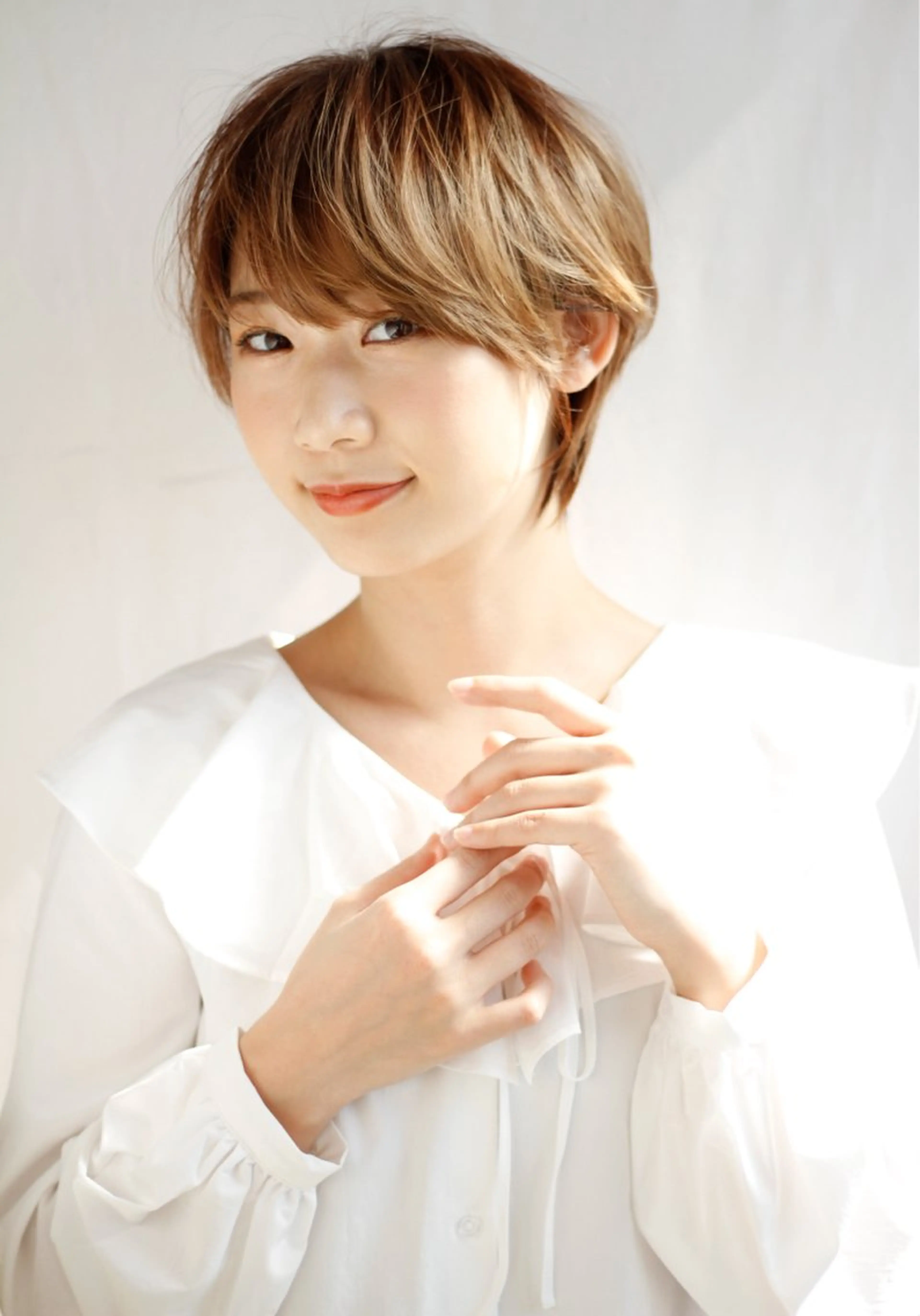 ショート 顔周りデザイン/ ママ美容師/濱ほのかのヘアスタイル