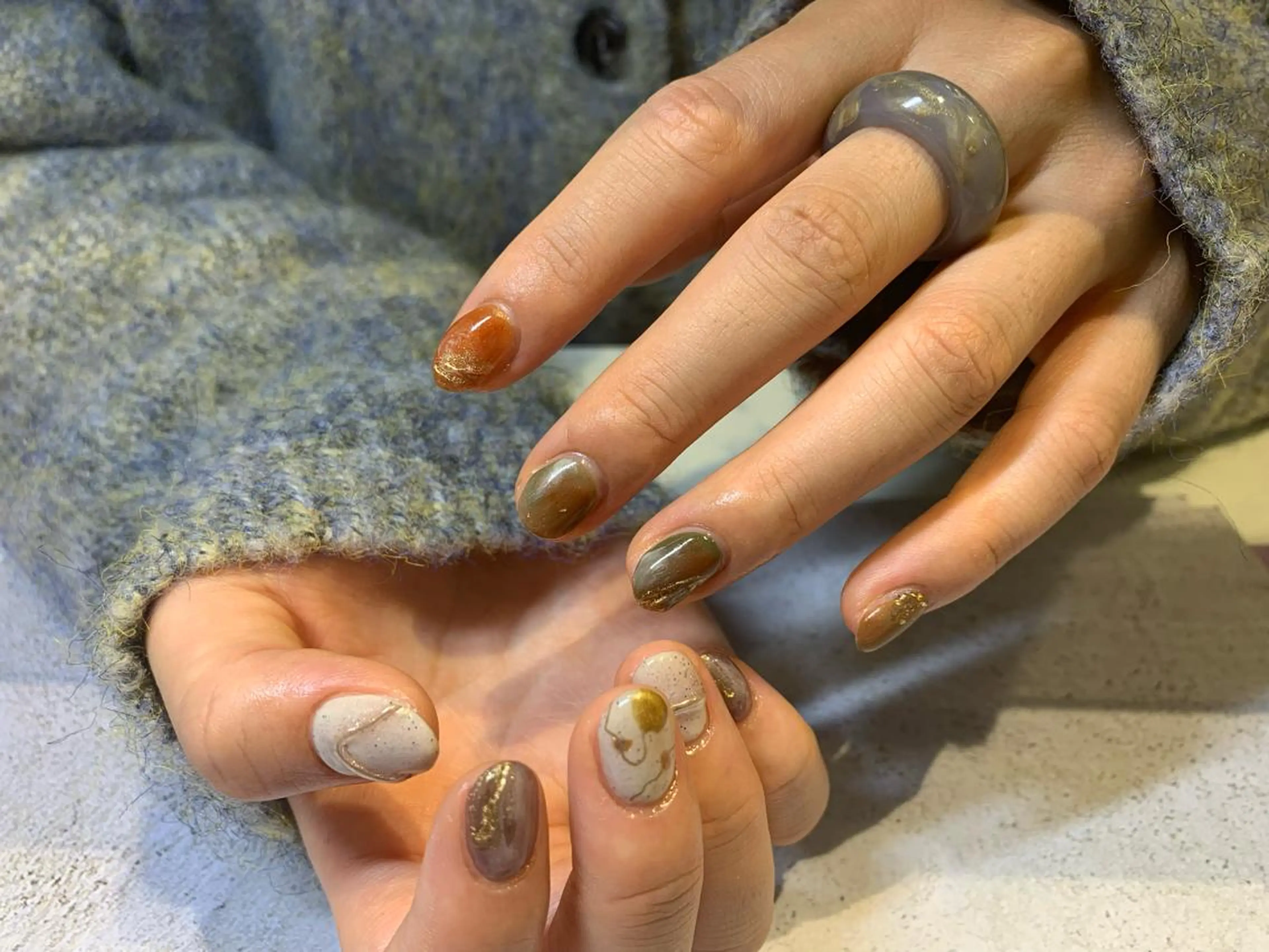 ネイル 持ち込み マキノ ユイのネイルデザイン