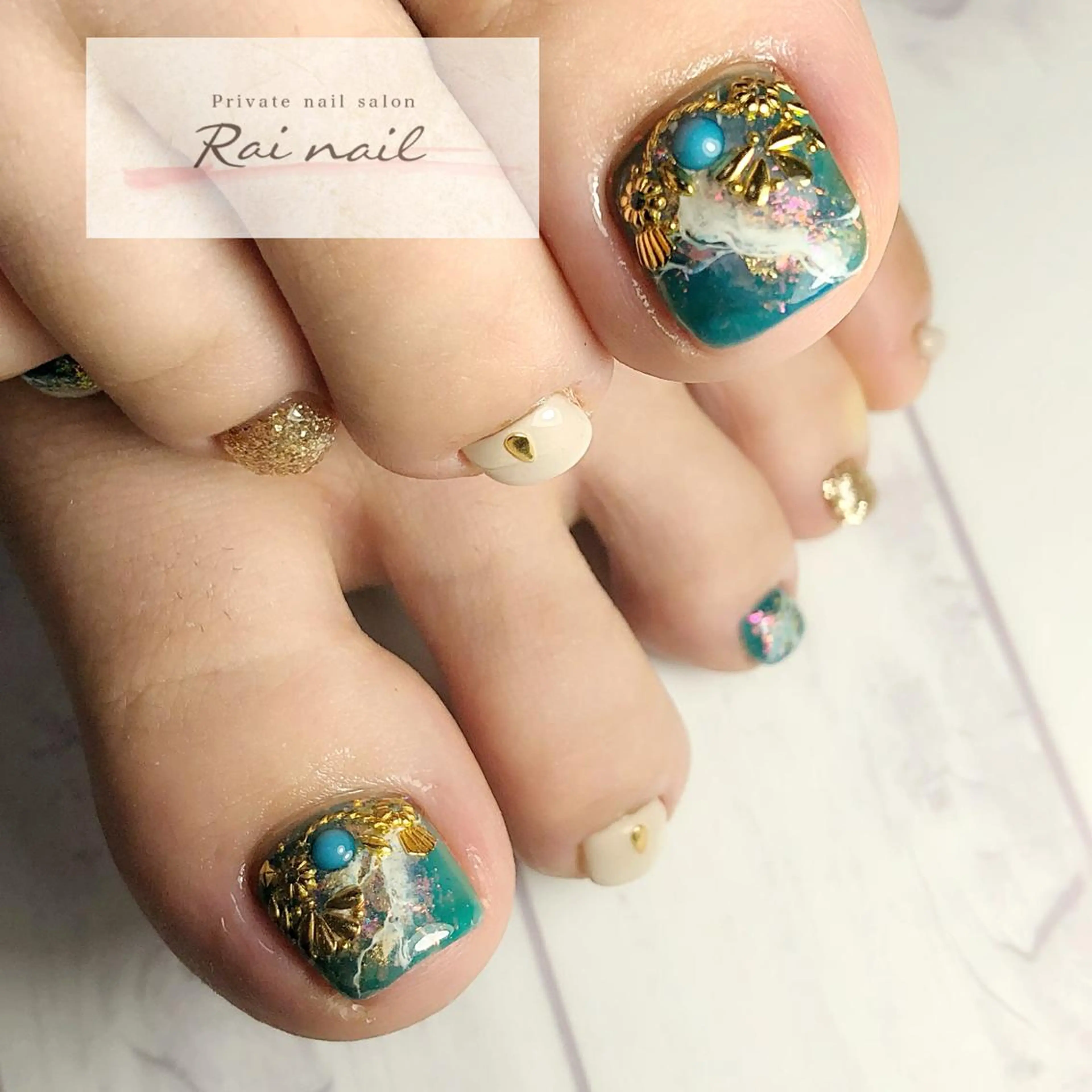 ネイル フットネイル Rai nail_ Risaのネイルデザイン