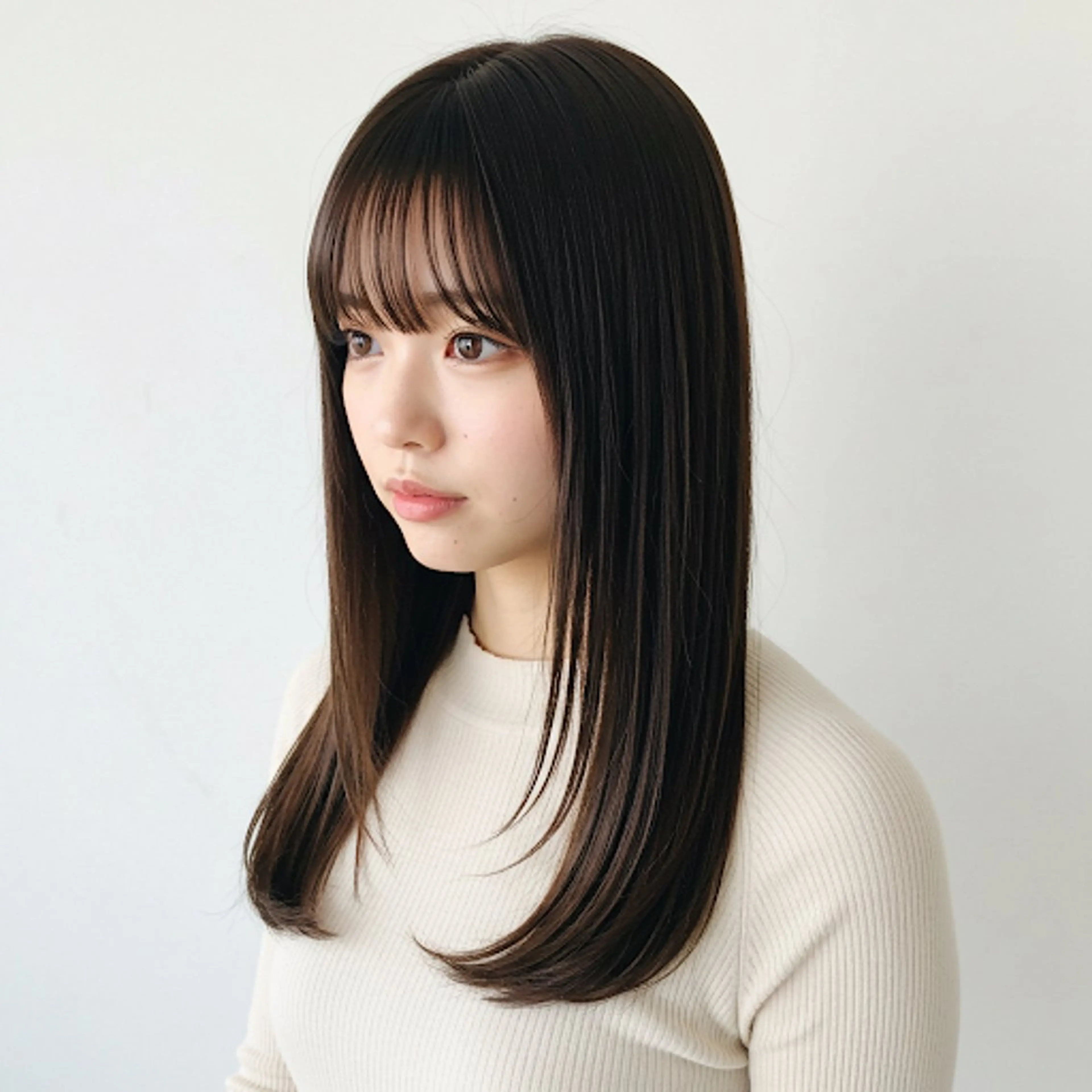 セミロング カット ヘアカラー トリートメント ヘッドスパ ✂︎ ｼﾝﾀｸ ✂︎のヘアスタイル