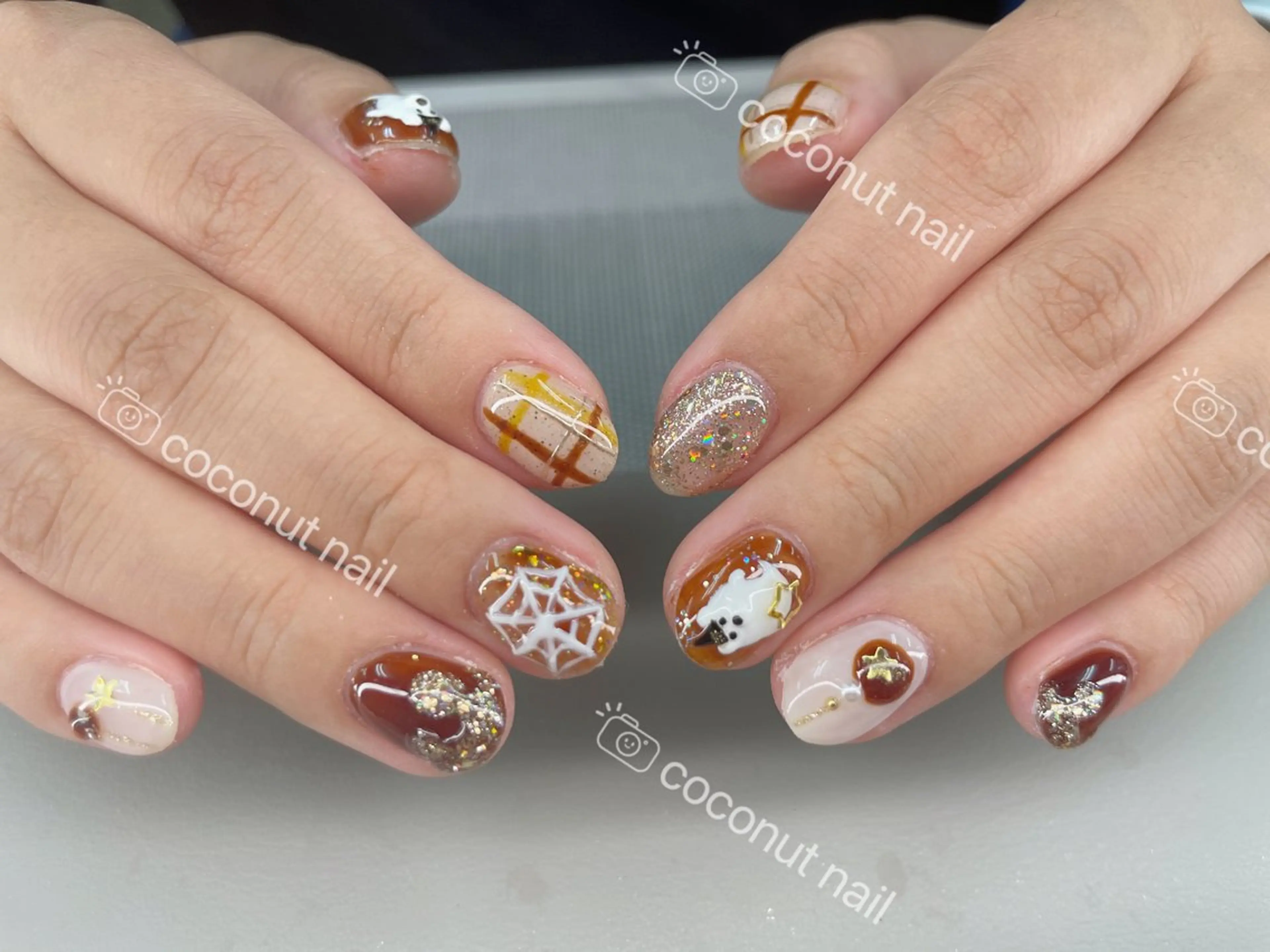 ネイル ハンドネイル 神田 ココナッツのネイルデザイン