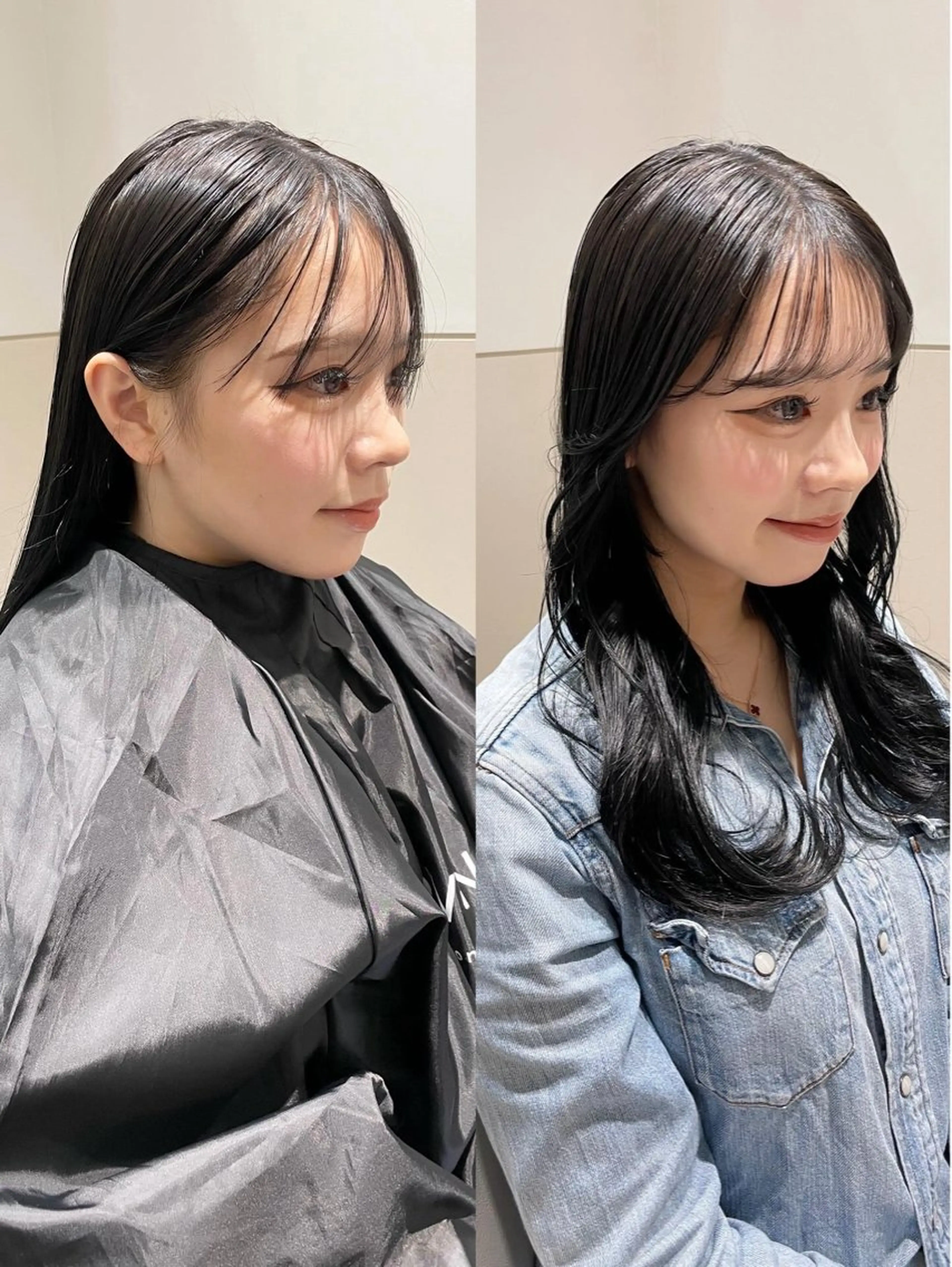 ロング 顔周りカット 岩田菜央 《武蔵小杉》のヘアスタイル