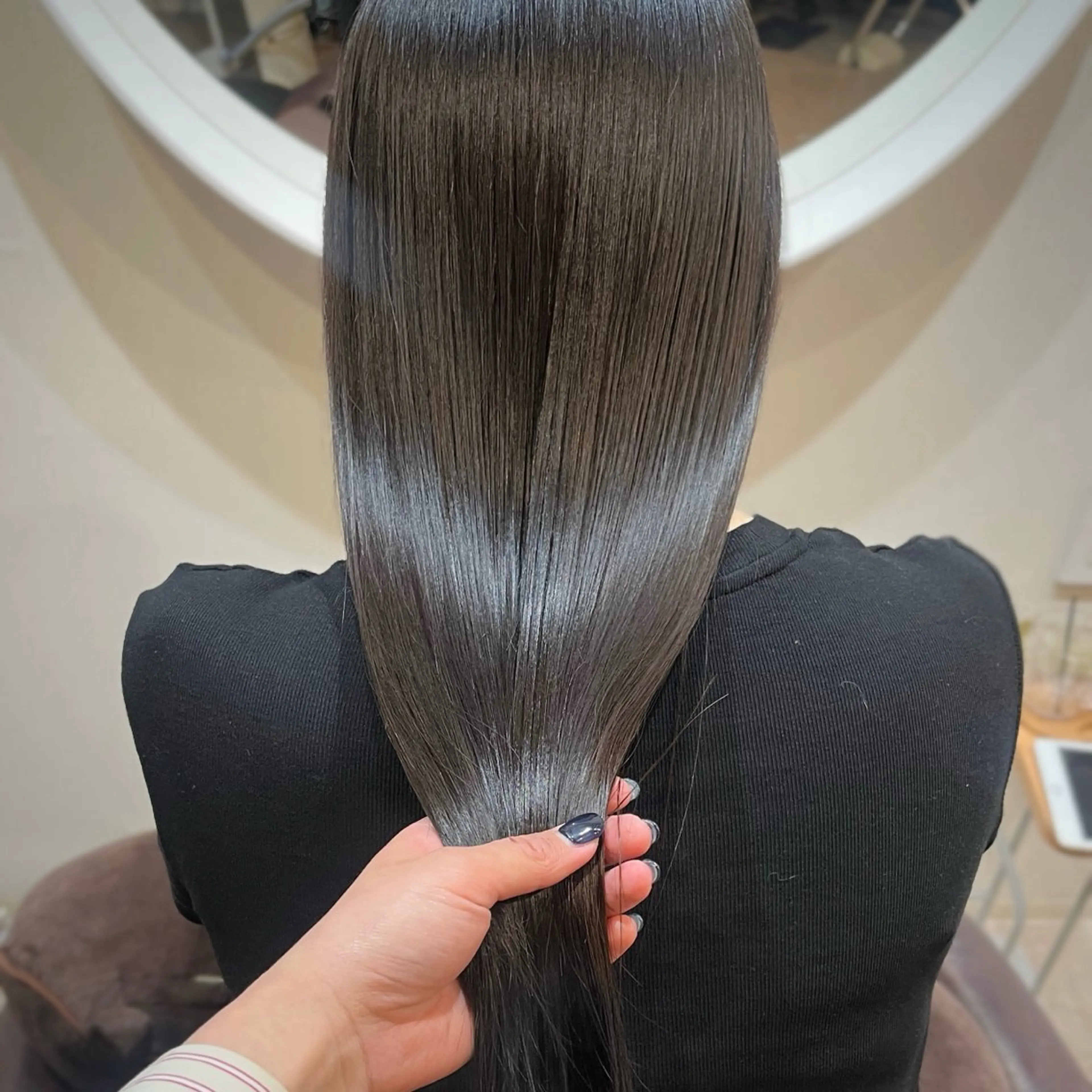 ロング 髪質改善 トリートメント ボブ/透明感カラー /坂口恵梨子のヘアスタイル