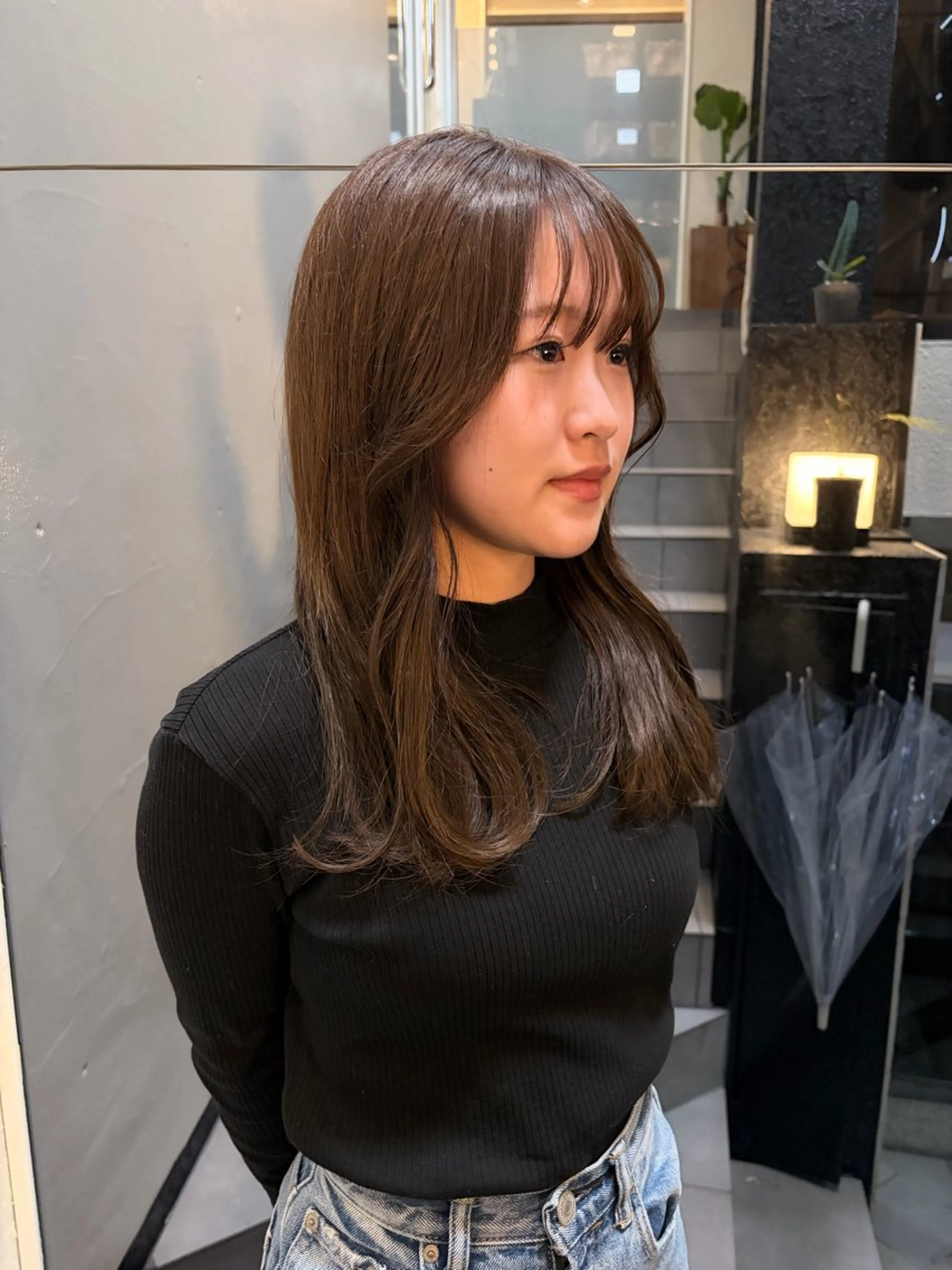 セミロング 渡辺 奎斗のヘアスタイル