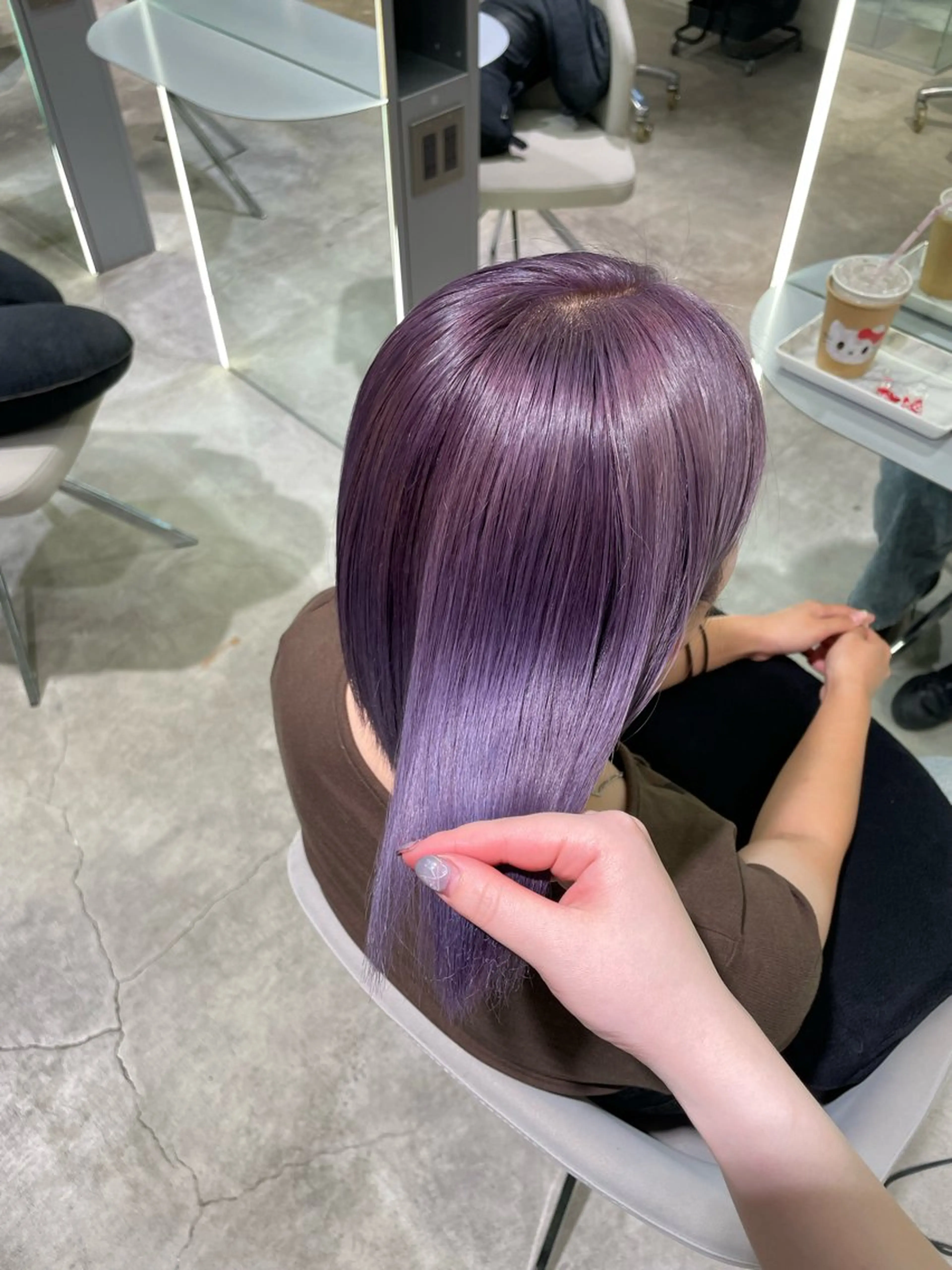 カラー ブリーチ ハイトーンカラー ラベンダーカラー ヘアカラー ハイトーン💖/ ✨️モテ艶カラー💎のヘアスタイル