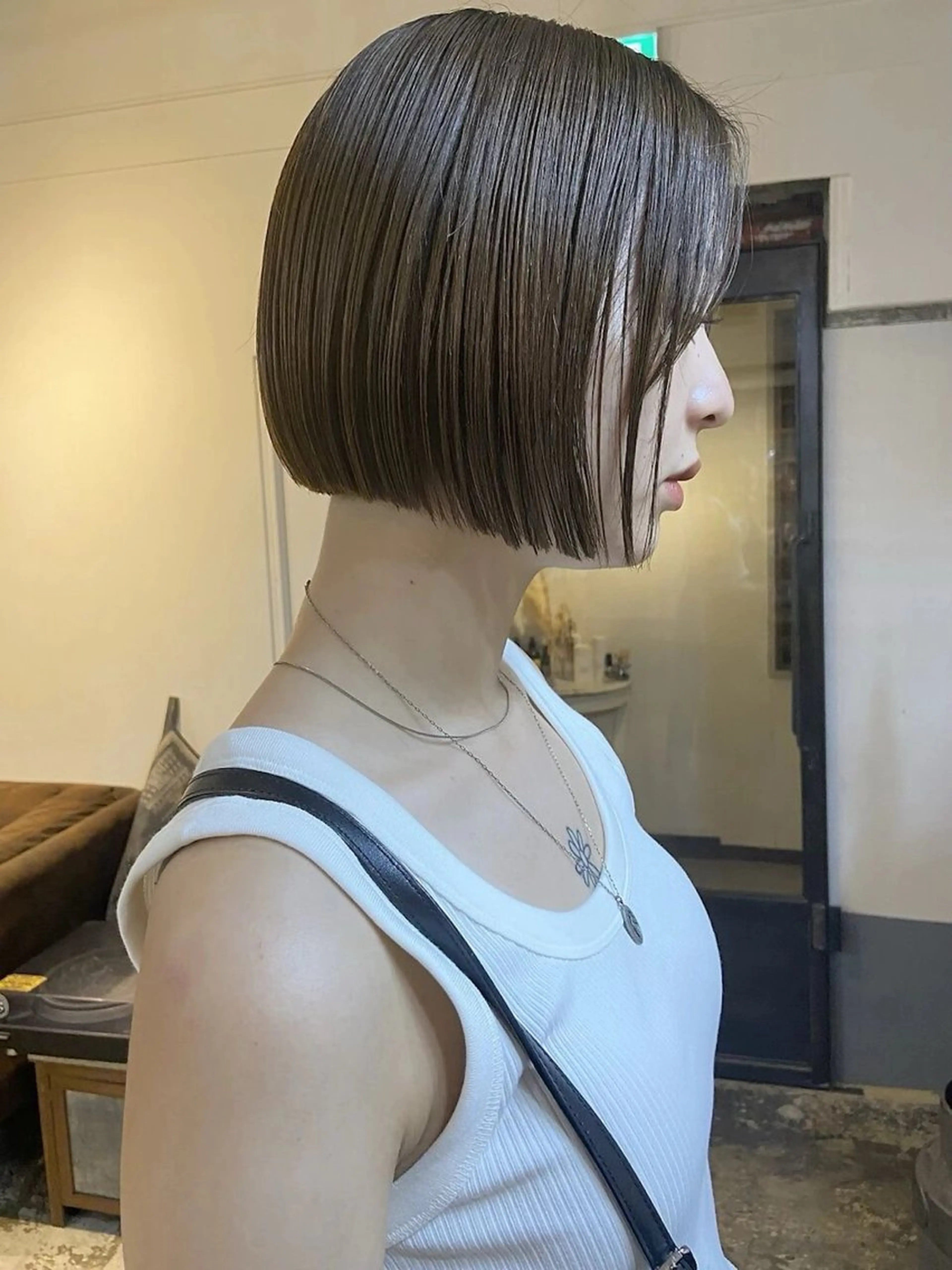 ショート カラー ボブ/透明感カラー 🌿栄🌿kouneのヘアスタイル