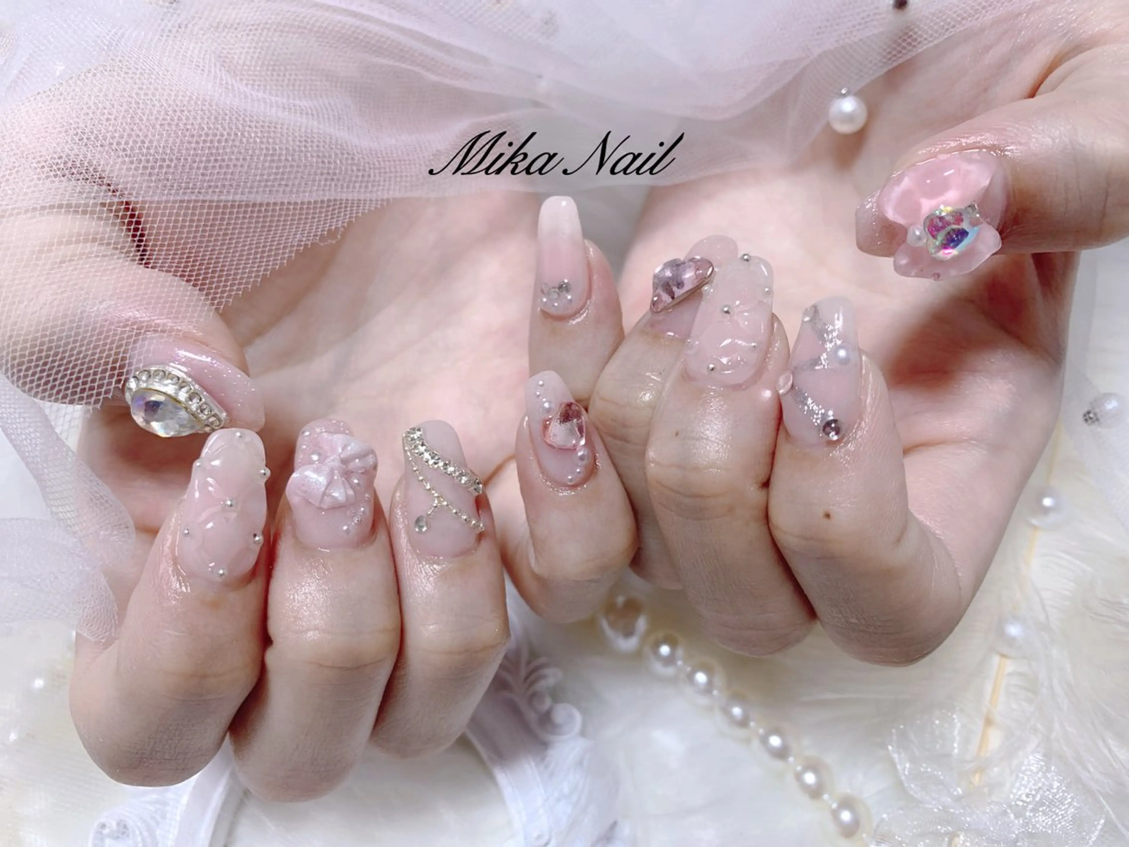 ネイル ピンク Mika Nailのネイルデザイン