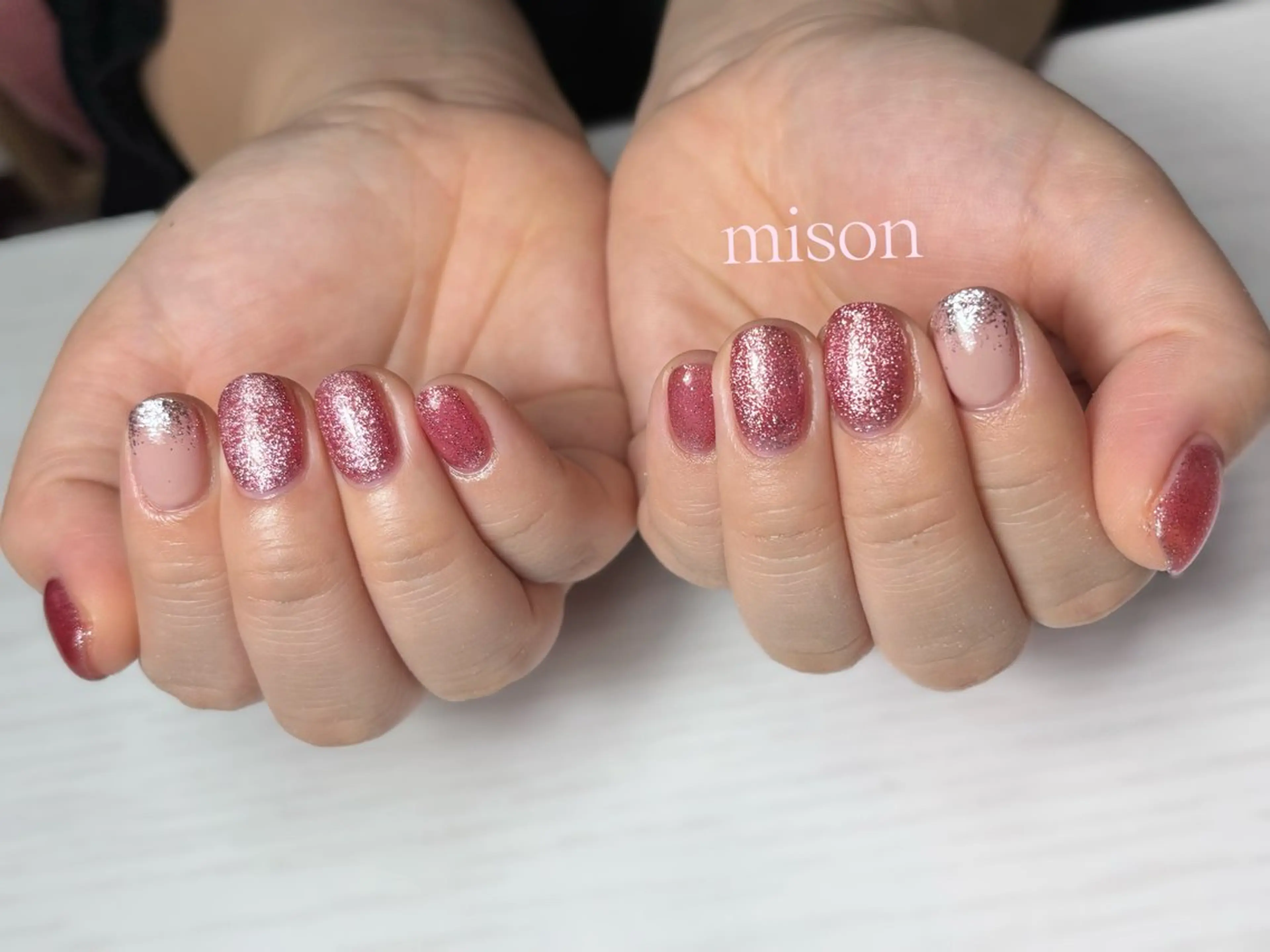 ネイル アートネイル ワンカラーネイル mison所属・mison 安形友花のネイルデザイン