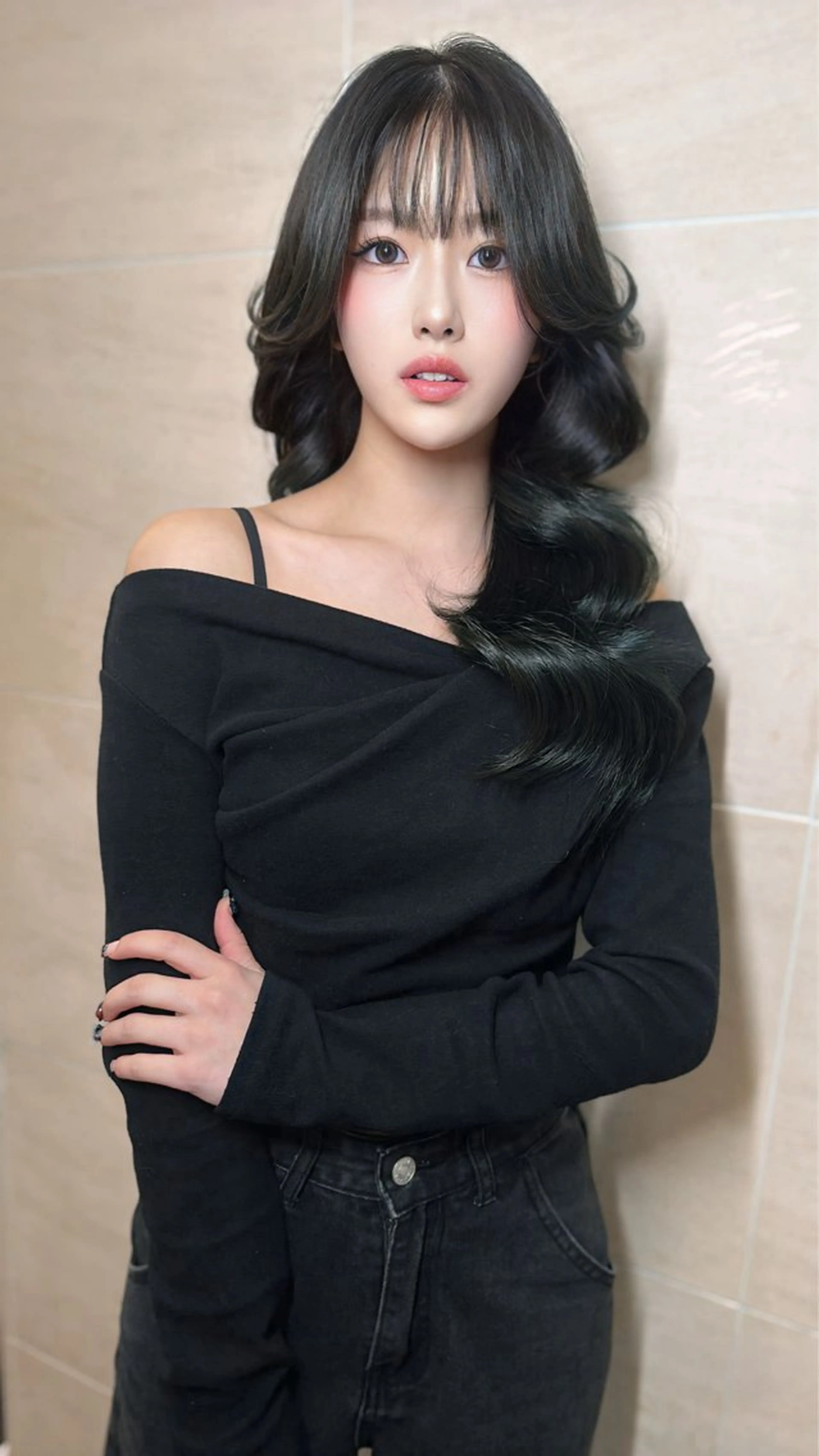 ロング 中韓🇨🇳🇰🇷 🤍TAKAHIROのヘアスタイル