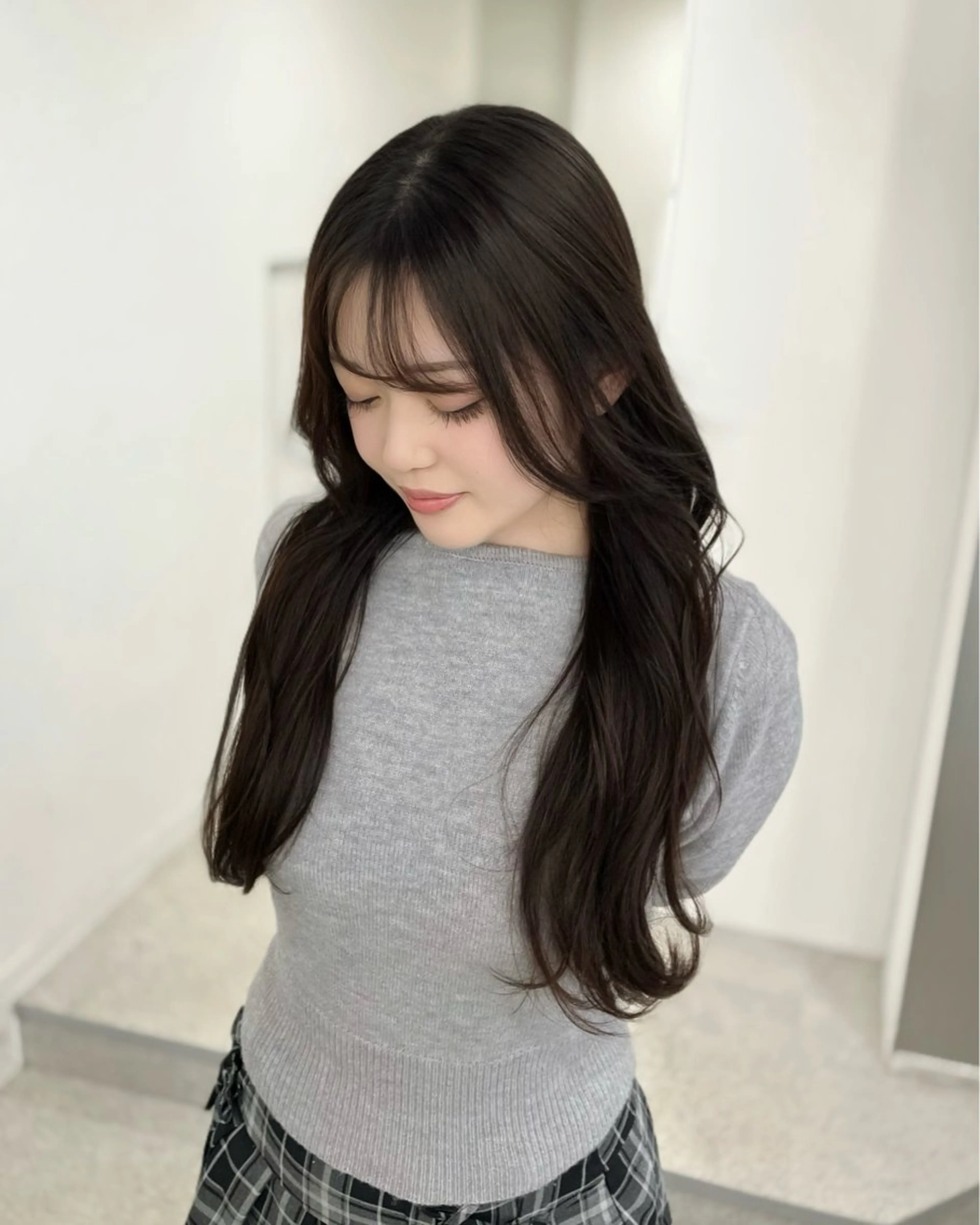 ロング カラー 透明感カラー グレージュ 縮毛矯正/ハイトーン /パーマ/せき🧸のヘアスタイル