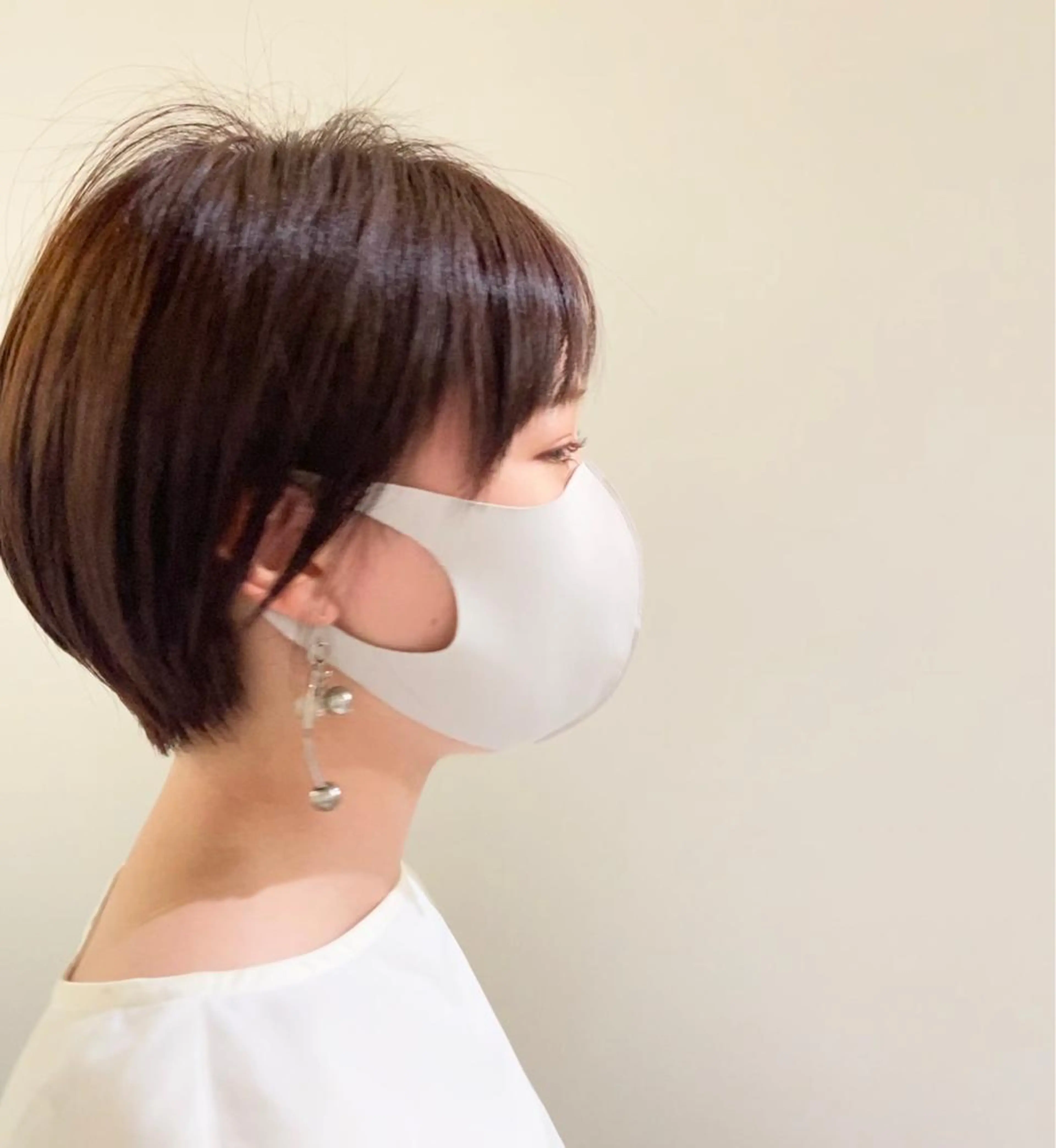 ショート カラー オレンジ カット ヘアカラー トリートメント 田中 あやなのヘアスタイル