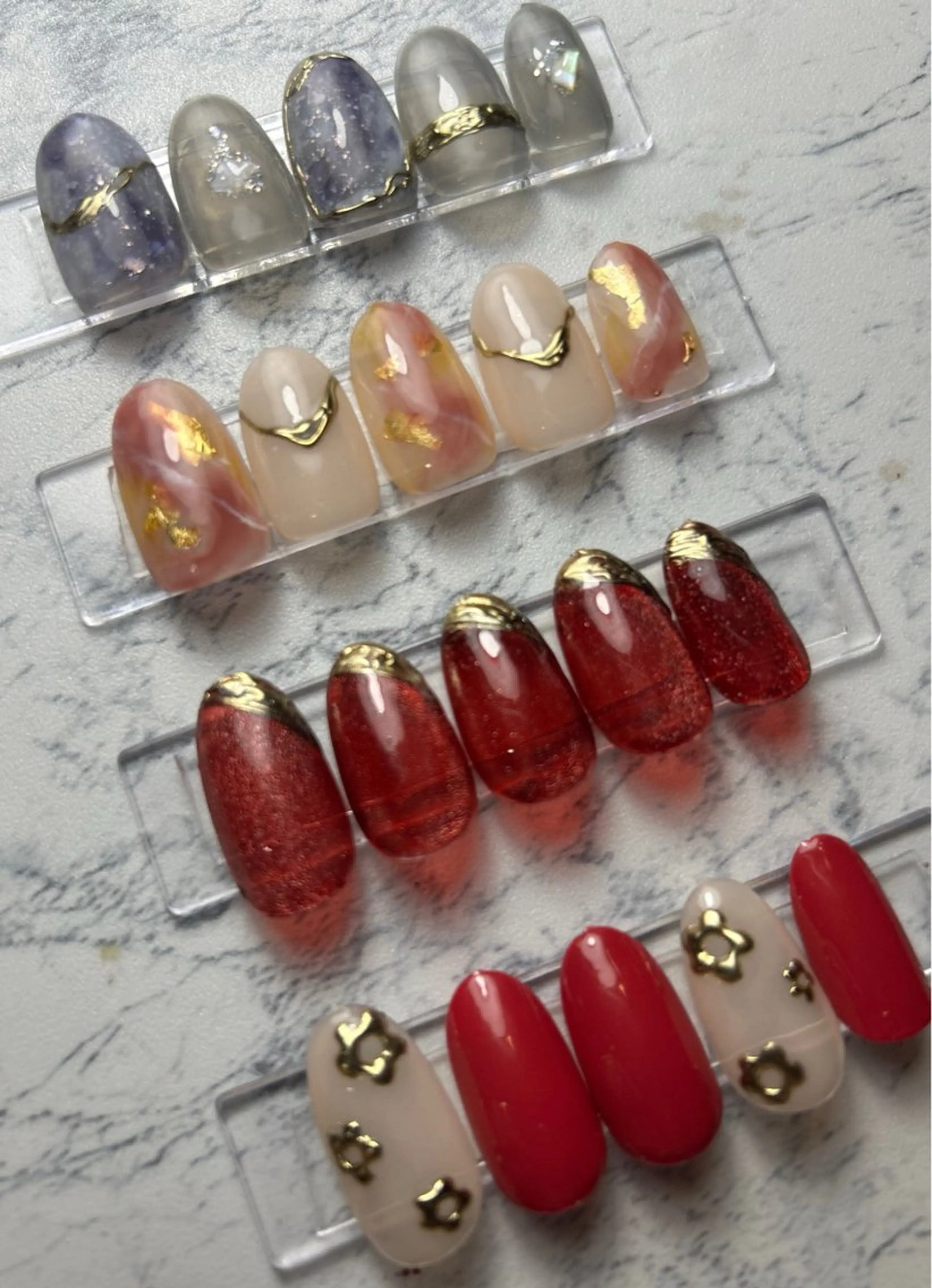 【オフあり】定額デザインコース（ケア込み）※ジェルネイルオフのみ対応。ハードジェル．スカルプ.大きなパーツは不可です。の写真