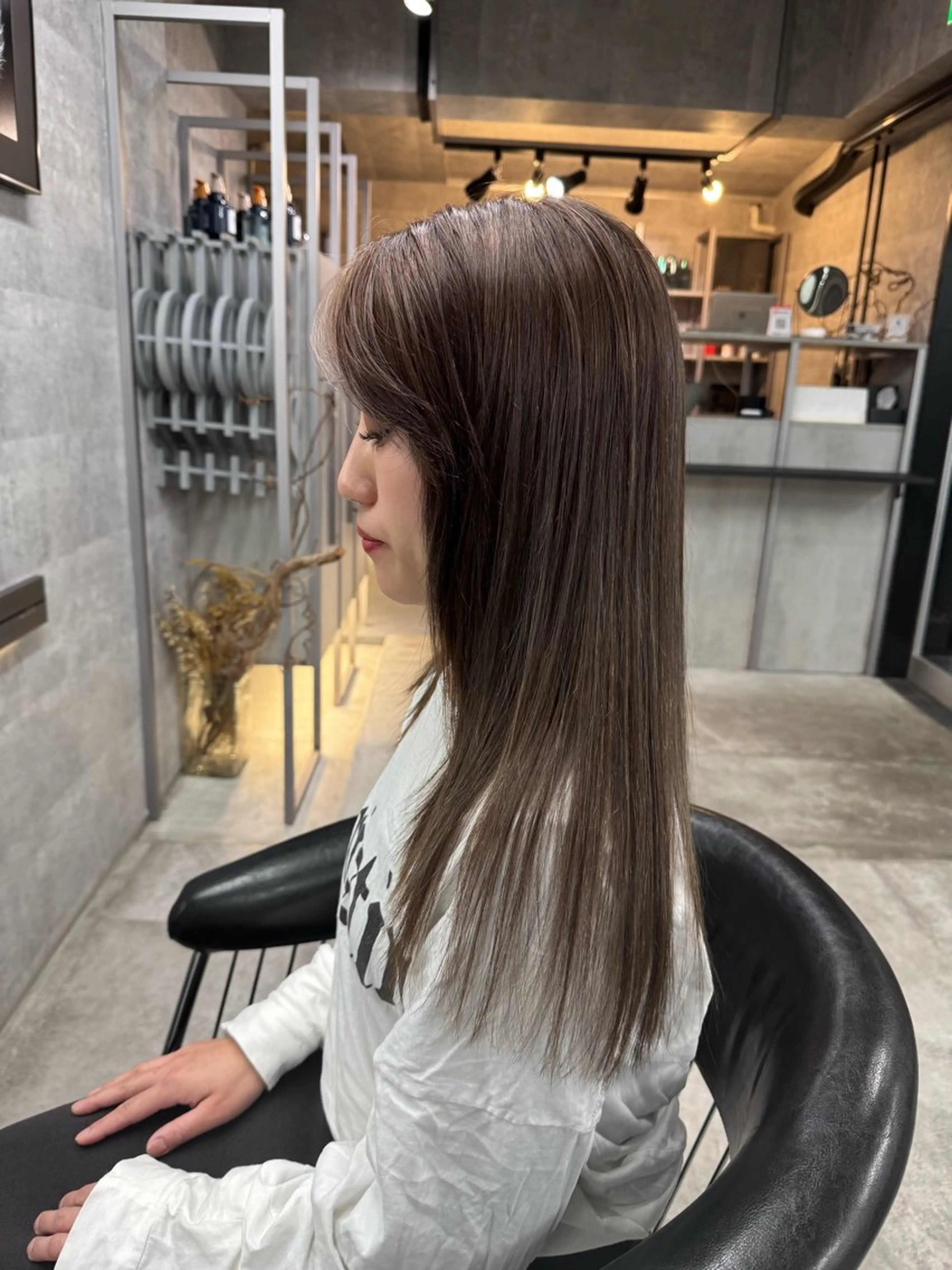 セミロング カラー カット ヘアカラー トリートメント You/透明感カラー レイヤーカット/ボブのヘアスタイル