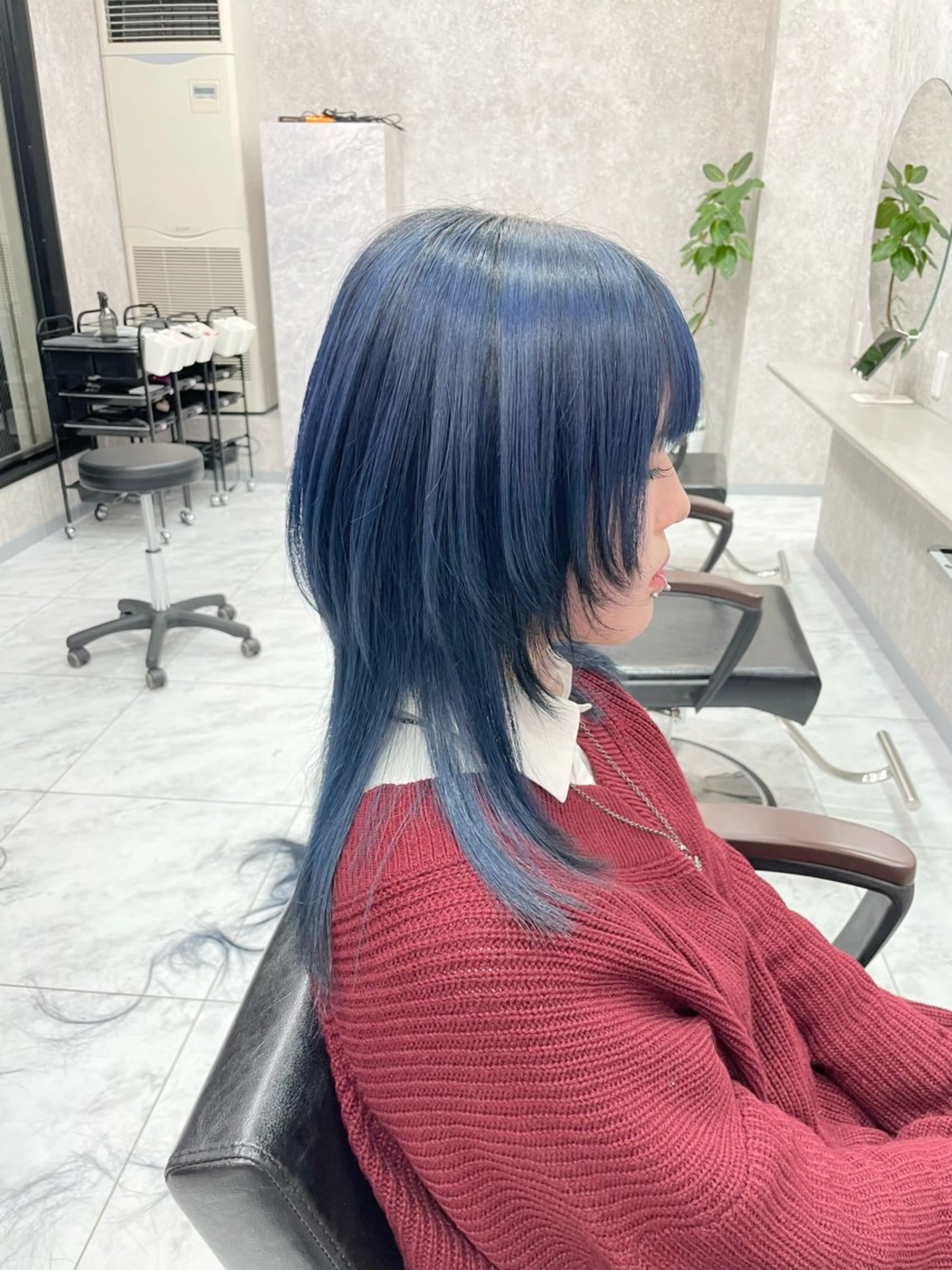 ミディアム 🦋ハイトーン🦋 石山 希理🦋のヘアスタイル