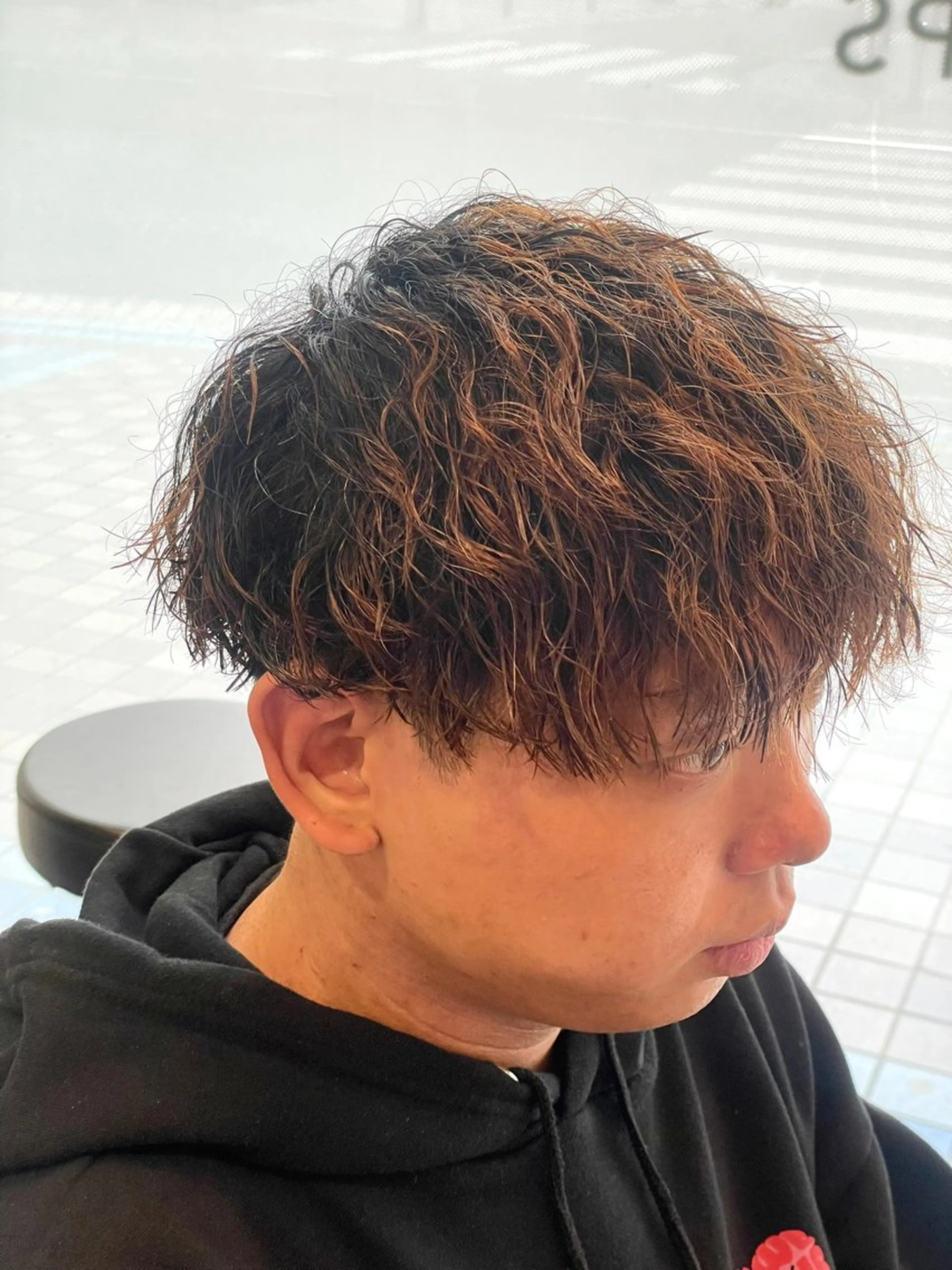 ショート パーマ メンズ カット パーマ パーマ/フェード🔥 佐々木波人のヘアスタイル