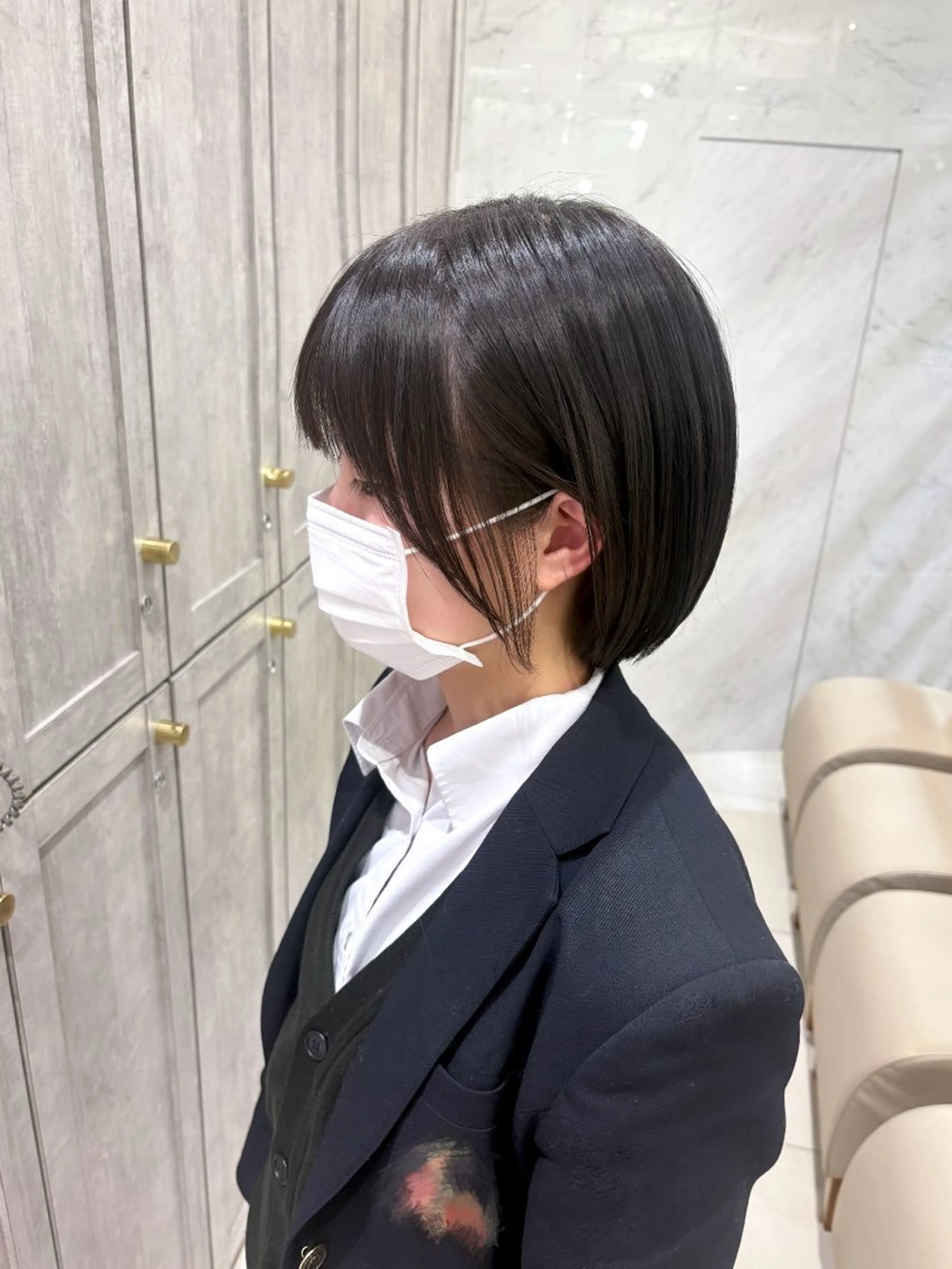 ショート ボブ カット ✧HINA✧ 韓国風/レイヤーのヘアスタイル