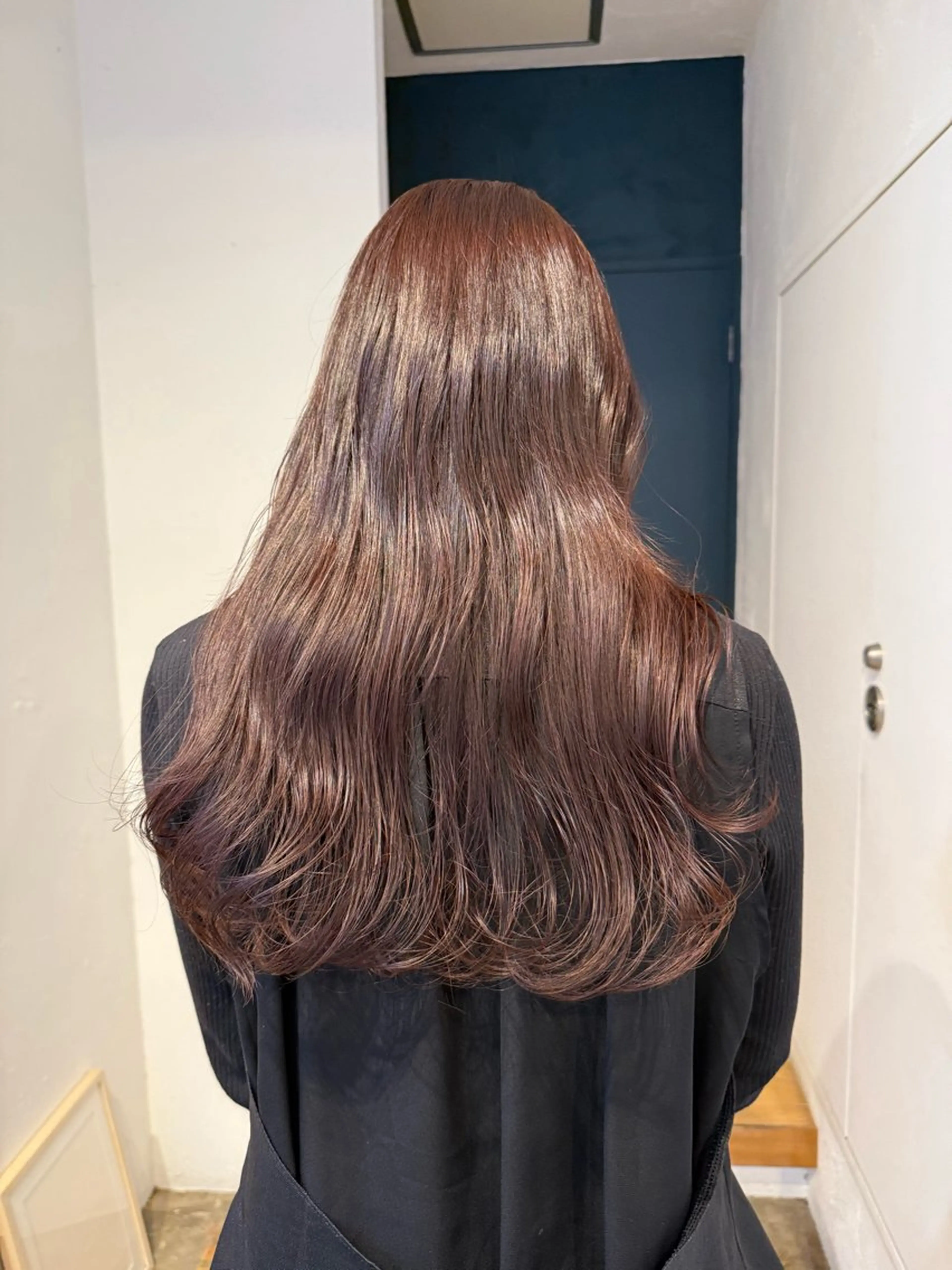 カラー ブリーチ ダブルカラー ブリーチなしカラー YURiA レイヤー🫧のヘアスタイル