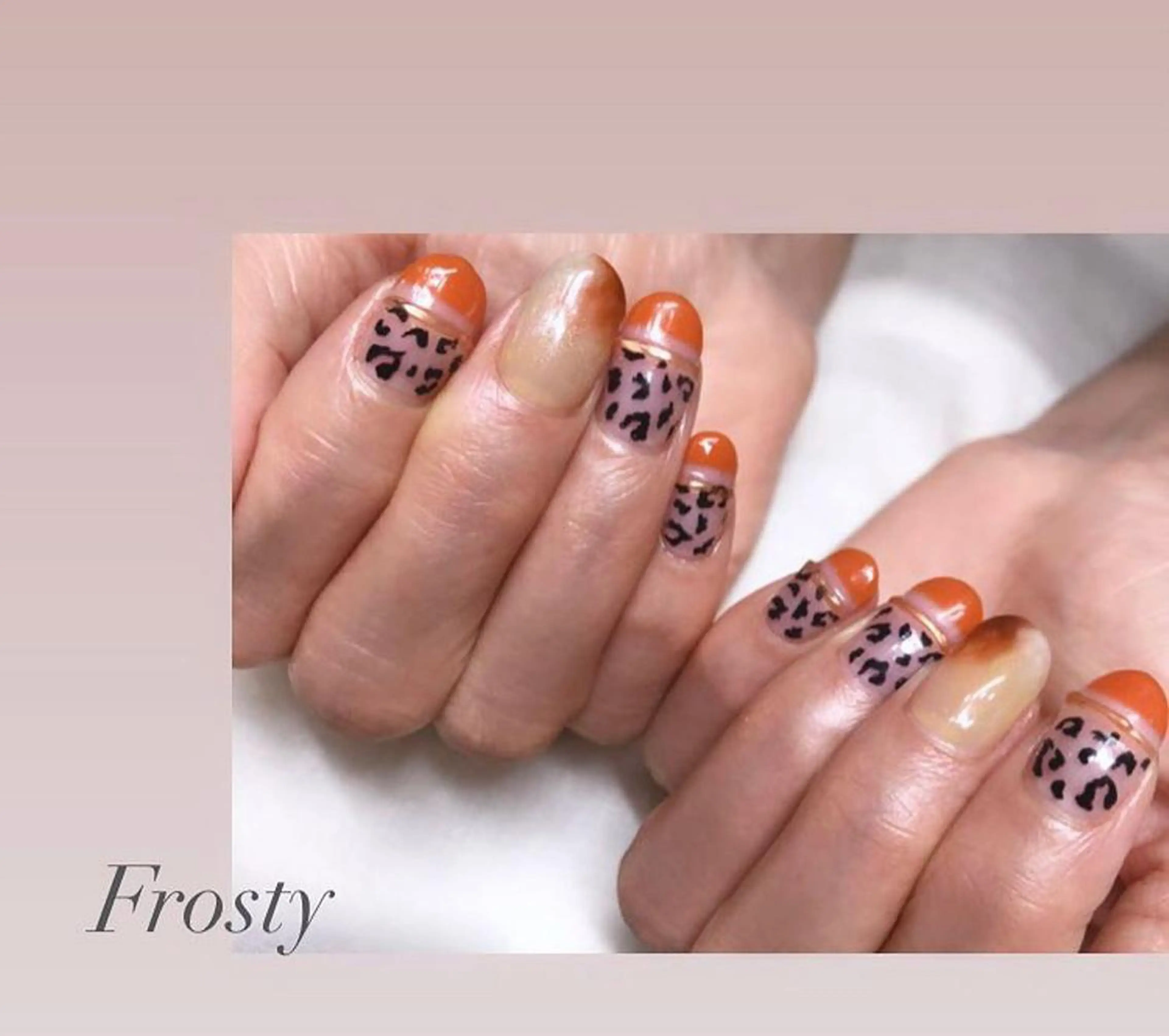 ネイル アニマル柄 持ち込み Mys. 松本結衣のネイルデザイン