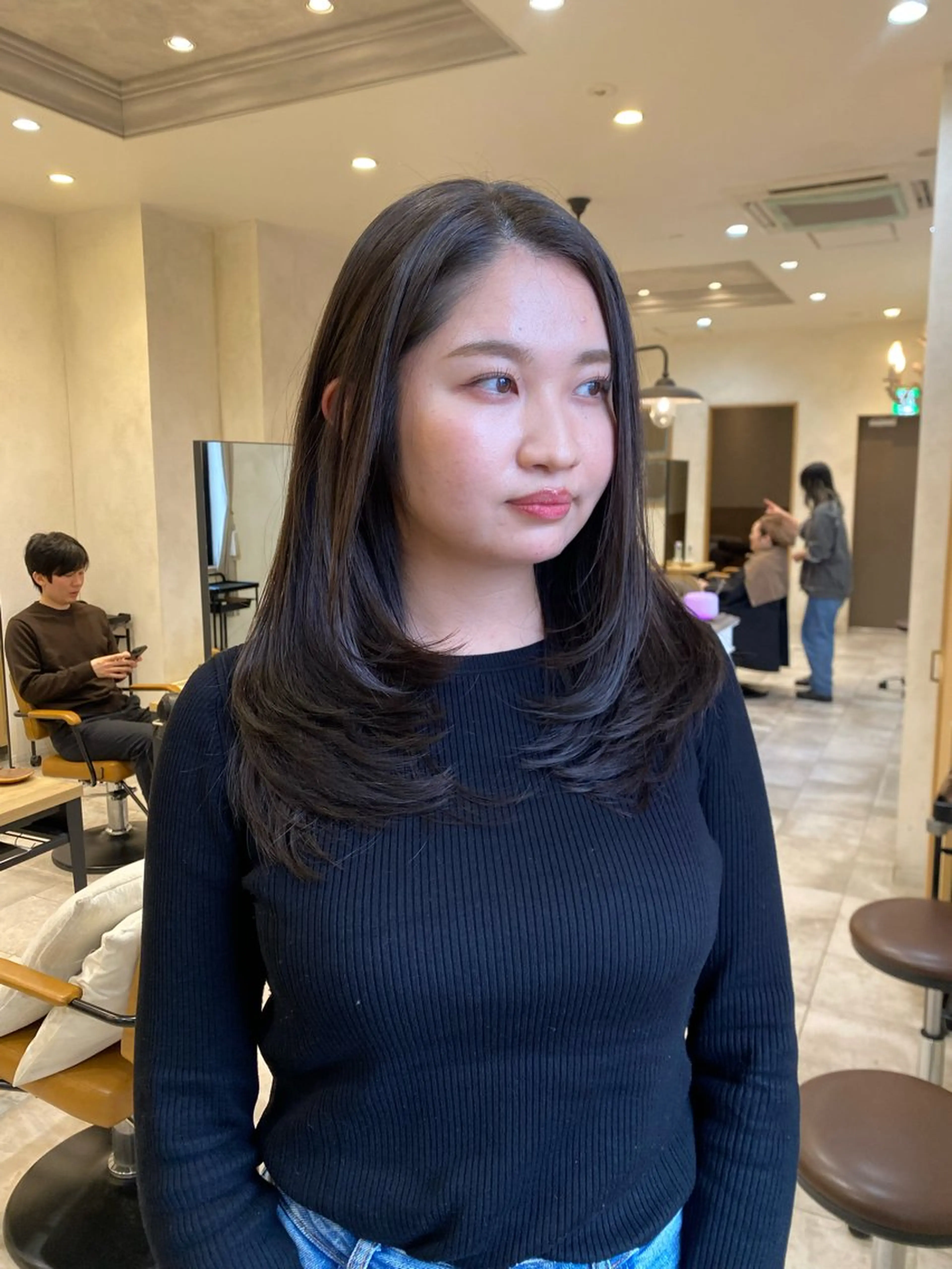 セミロング レイヤーカット/ 杉本篤史のヘアスタイル