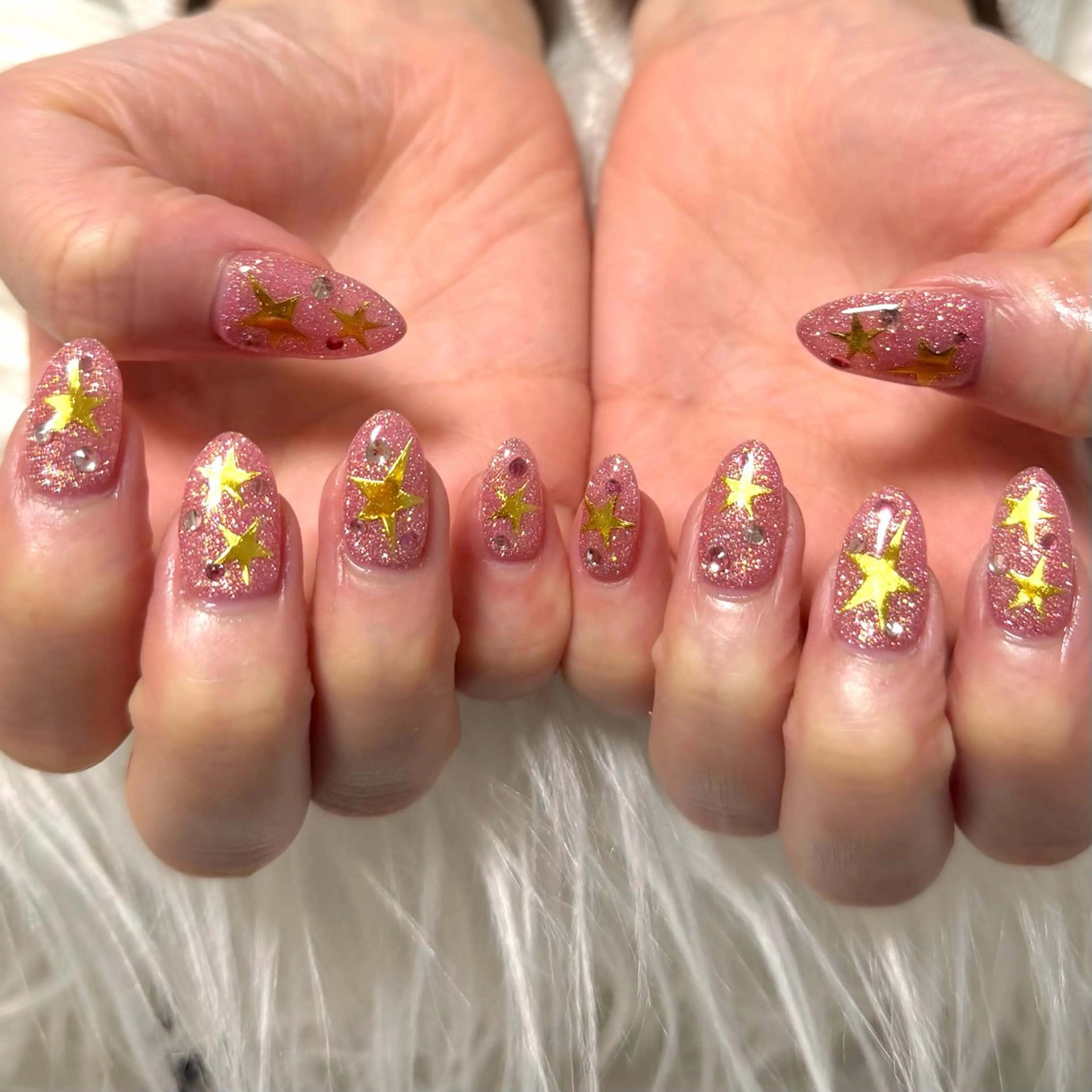 ネイル フラッシュネイル ラメ(グリッター) アスピーネイル所属・アスピーネイル asukaのネイルデザイン