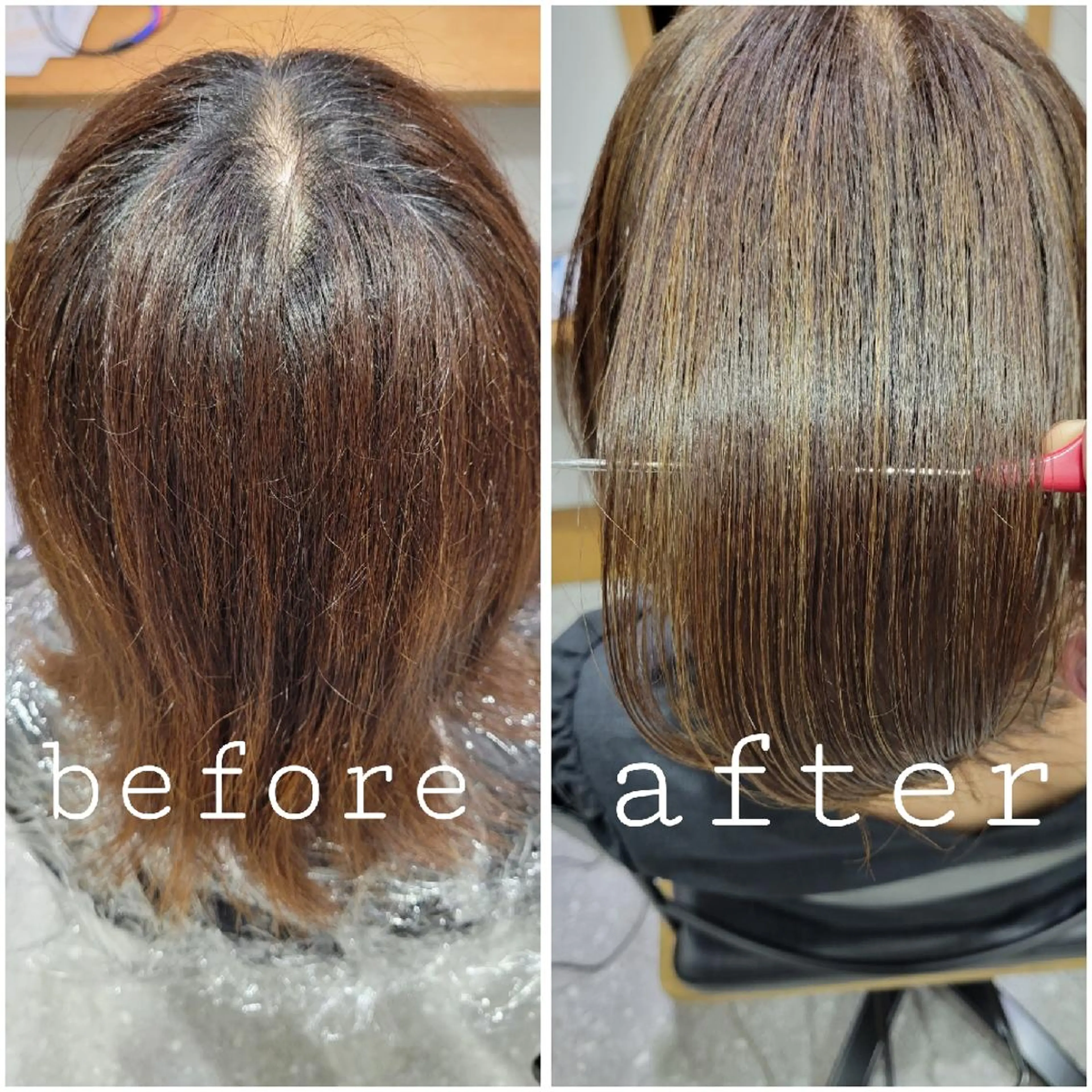 ミディアム カラー ブリーチ ケアブリーチ ハイライトカラー ハイライト カット ヘアカラー 尾野 恭平のヘアスタイル