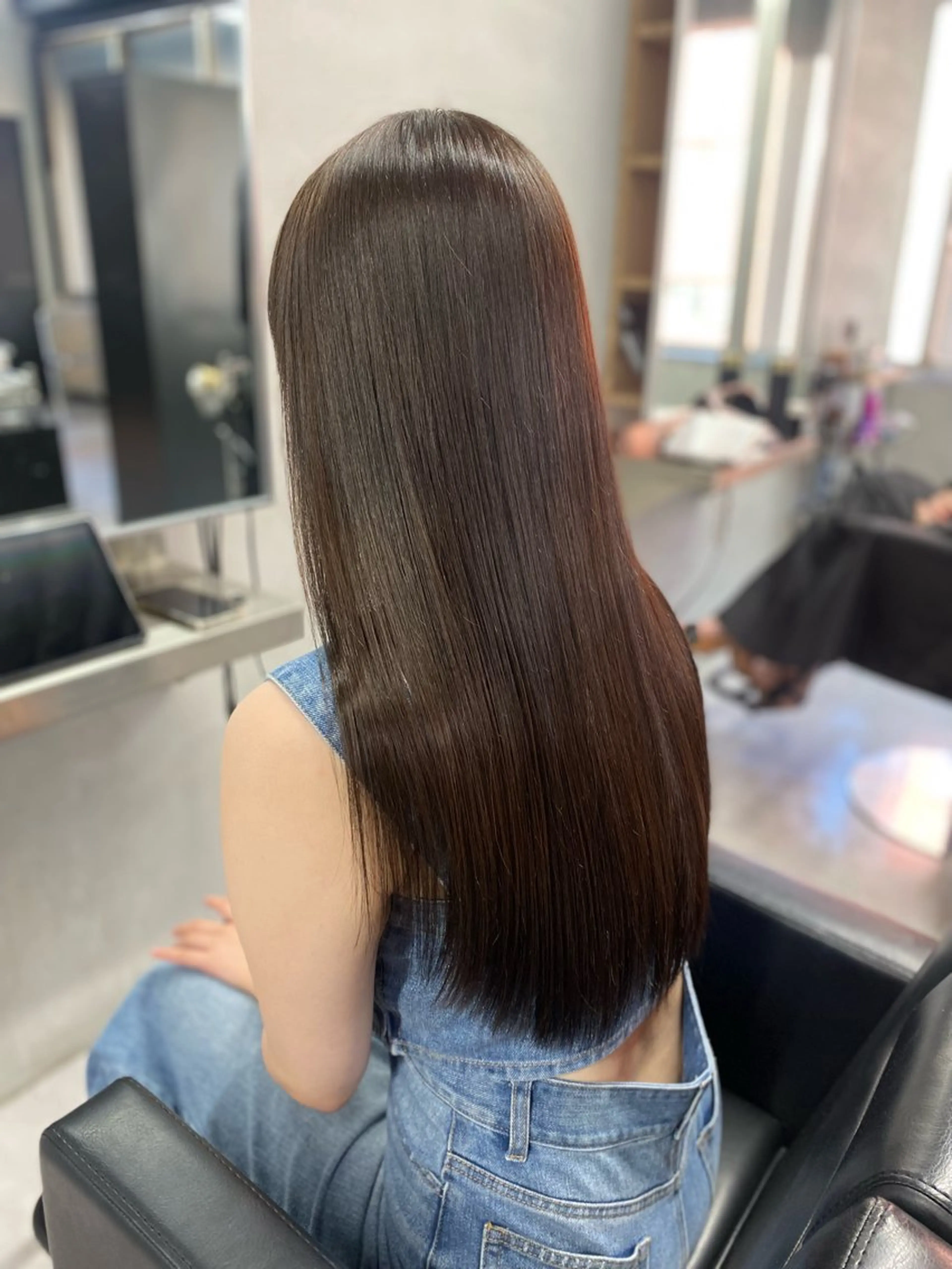 ロング 髪質改善 カット ヘアカラー トリートメント 艶髪/縮毛矯正 🫧辻野海羽のヘアスタイル