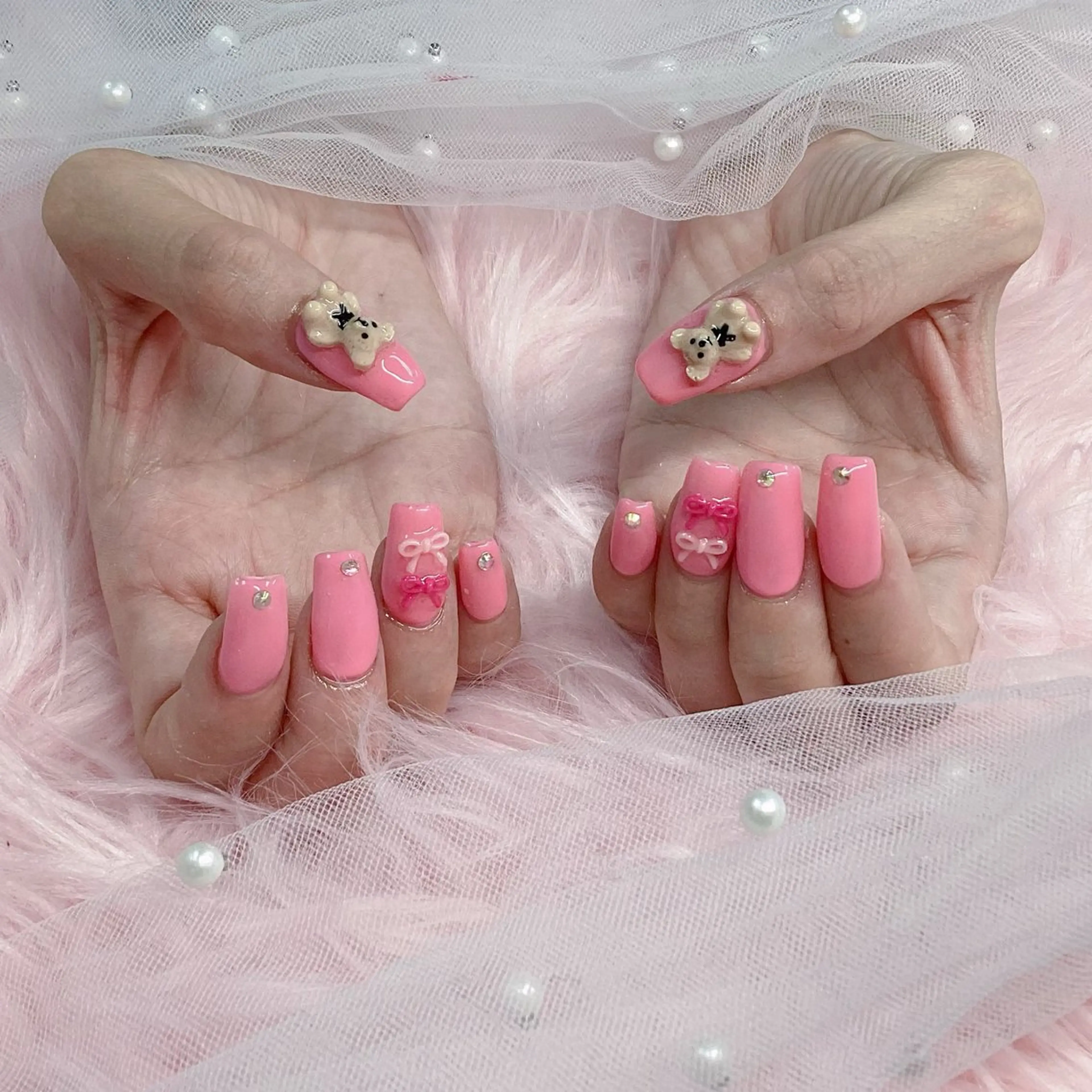 ネイル パーツ全部¥110 サロンミミのネイルデザイン