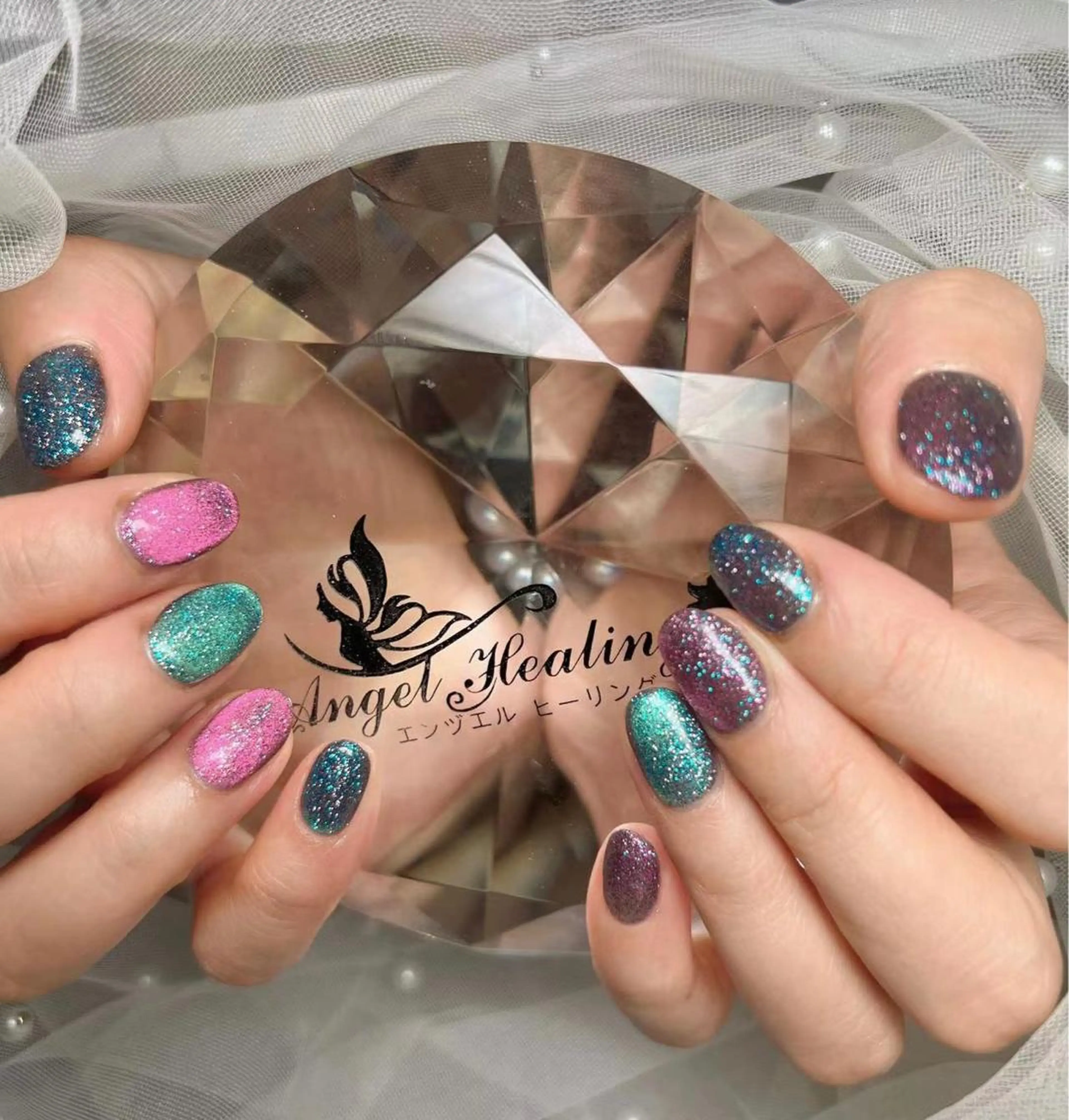 ネイル マグネットネイル エンジェル ヒーリング 矢場町店のネイルデザイン