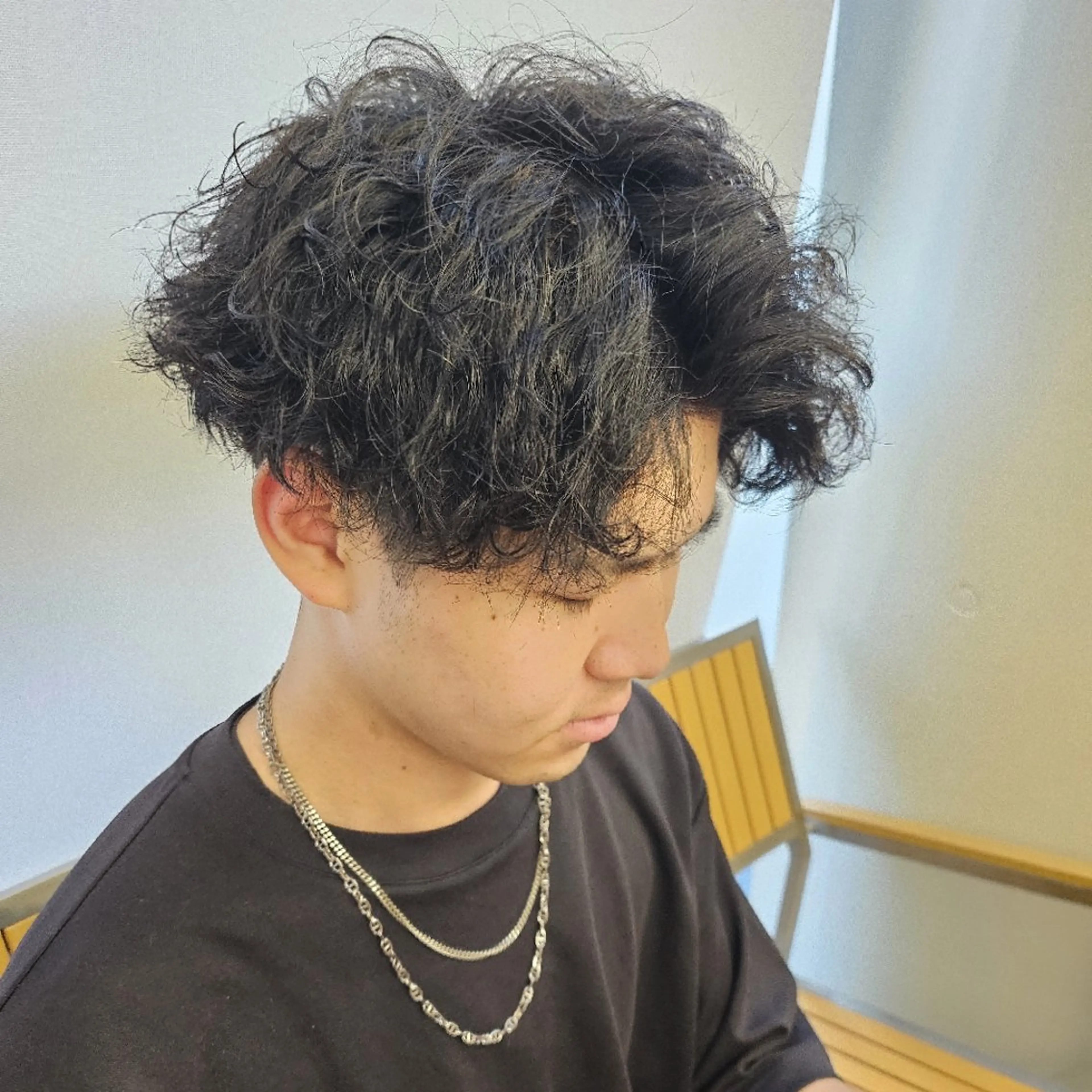 メンズ パーマ ショート ☀️ボブスタイル特化 大山あさひ☀️のヘアスタイル