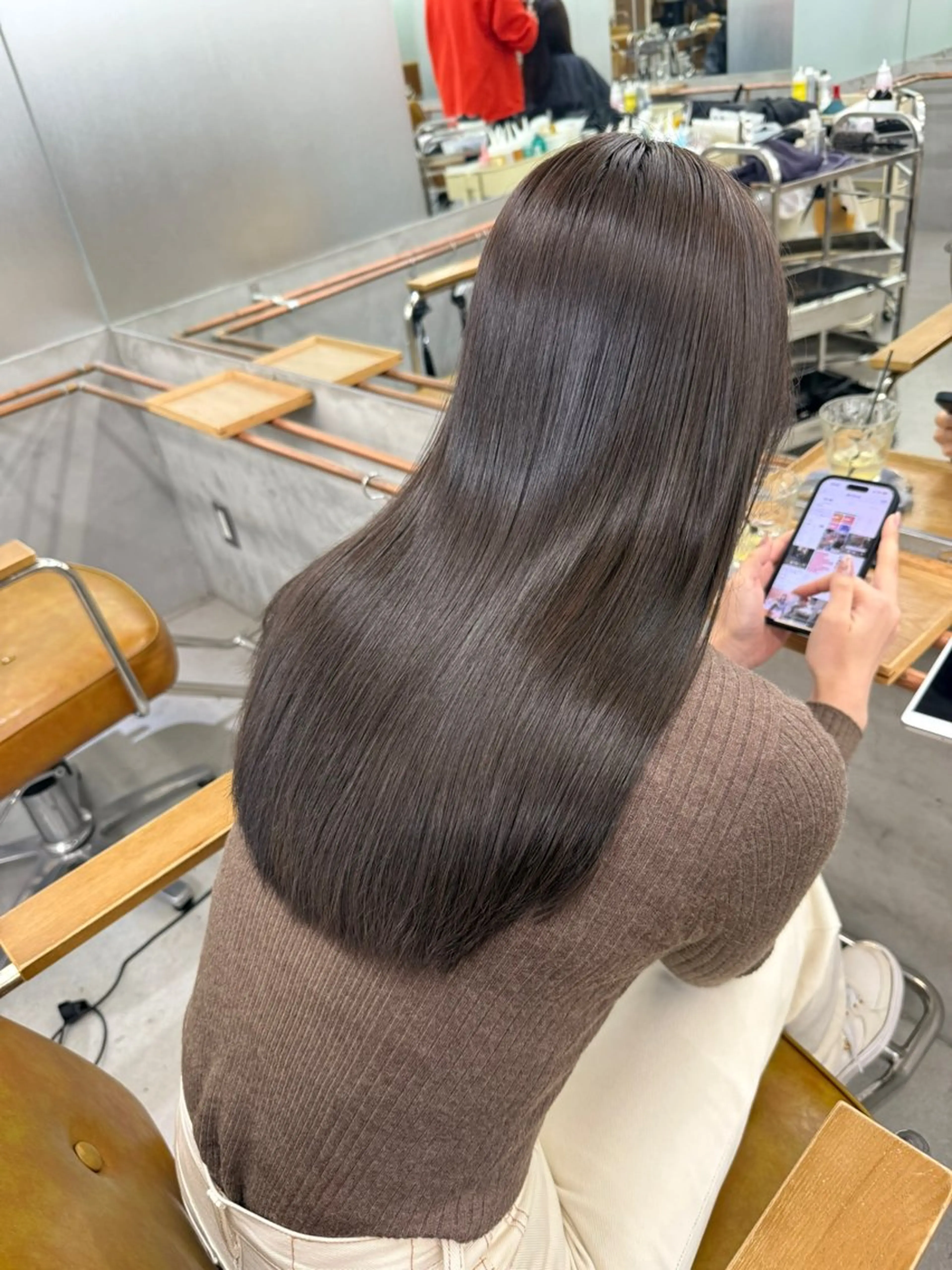 セミロング ヘアカラー トリートメント 【必ず似合わせます】 川口航平のヘアスタイル