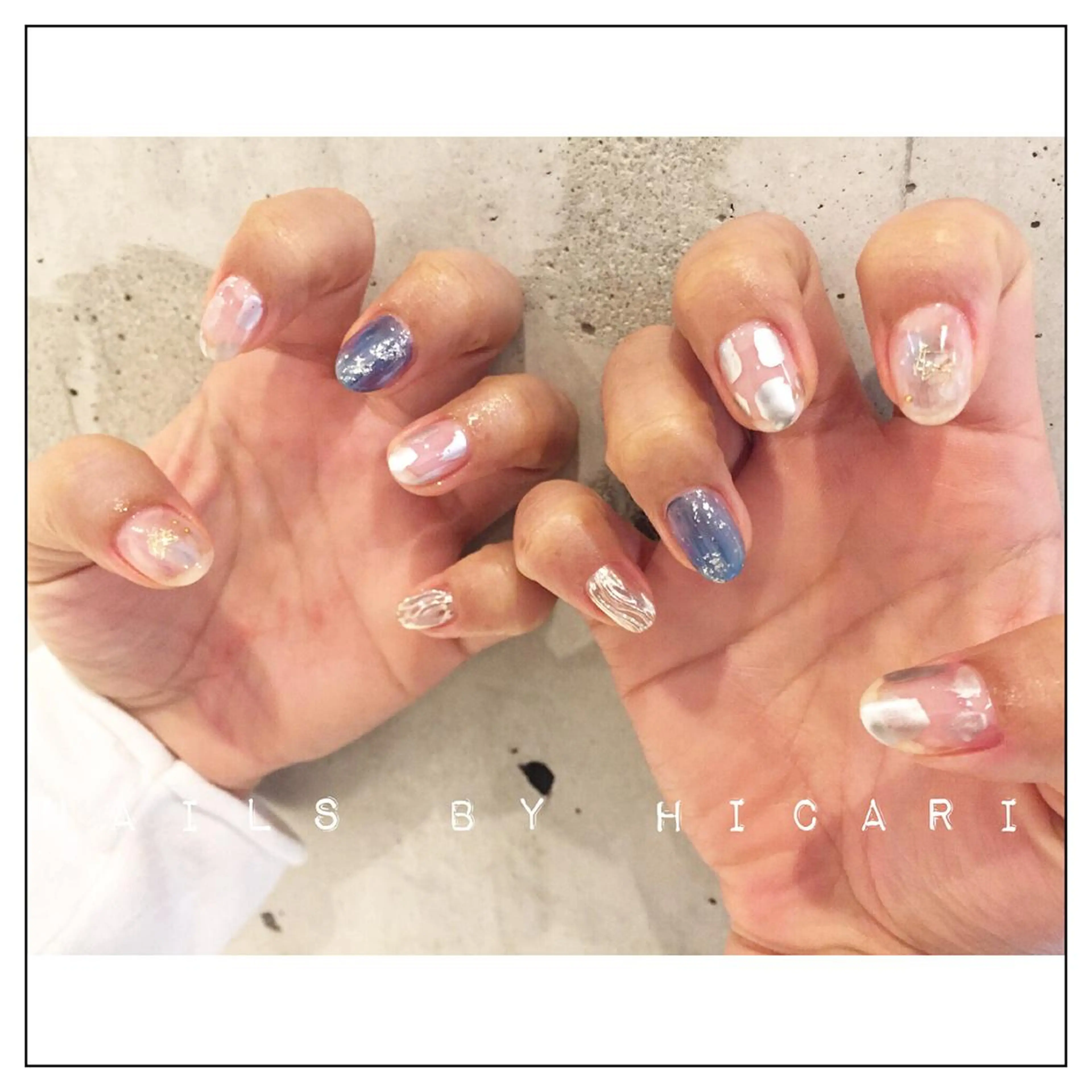 カラー キッズ ネイル マツエク・マツパ ジェルネイル ニュアンスネイル パラジェル illum hicariのネイルデザイン