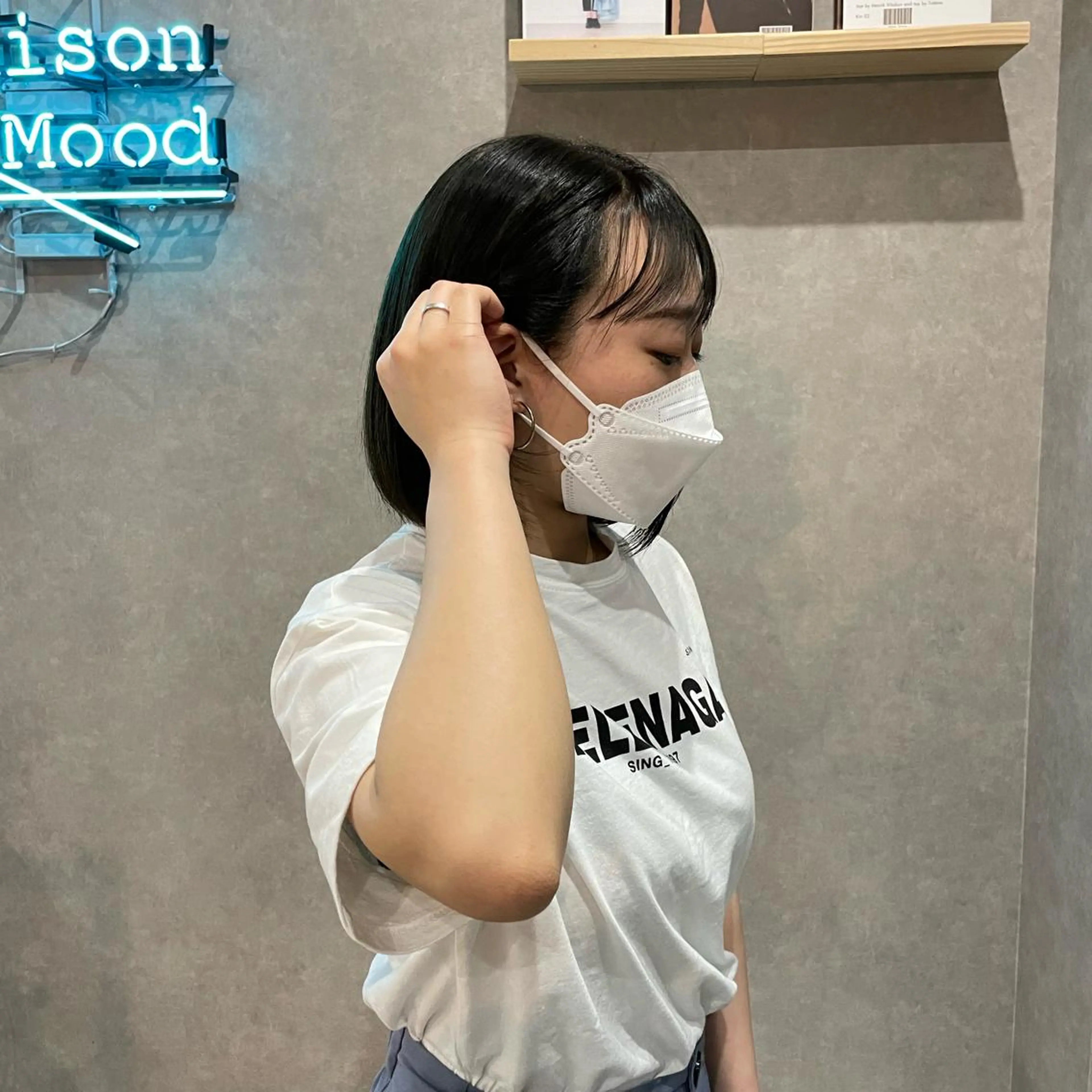 ミディアム カラー はちすか るかのヘアスタイル