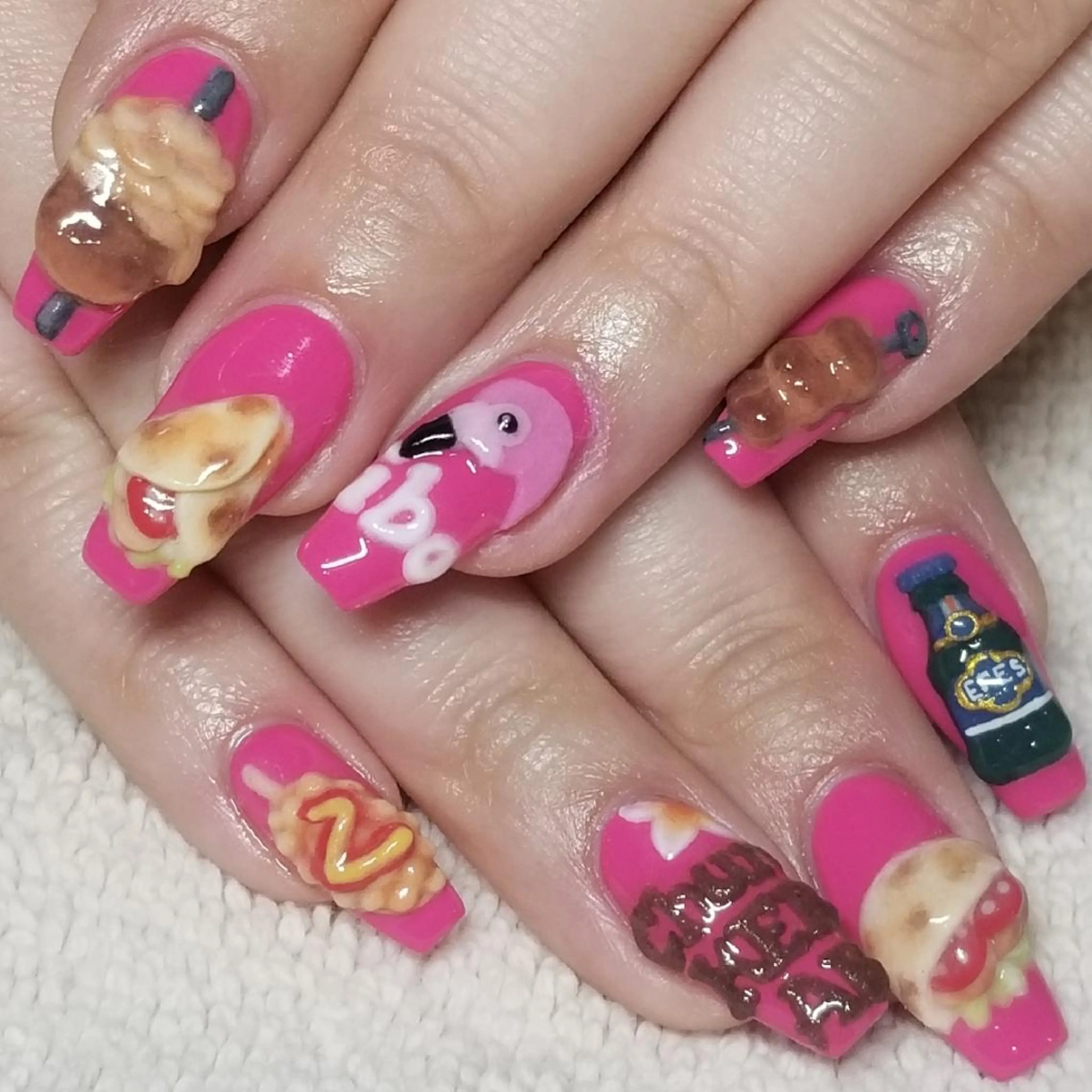 ネイル ワンカラーネイル ピンク ハンドネイル よしだ ひろきのネイルデザイン