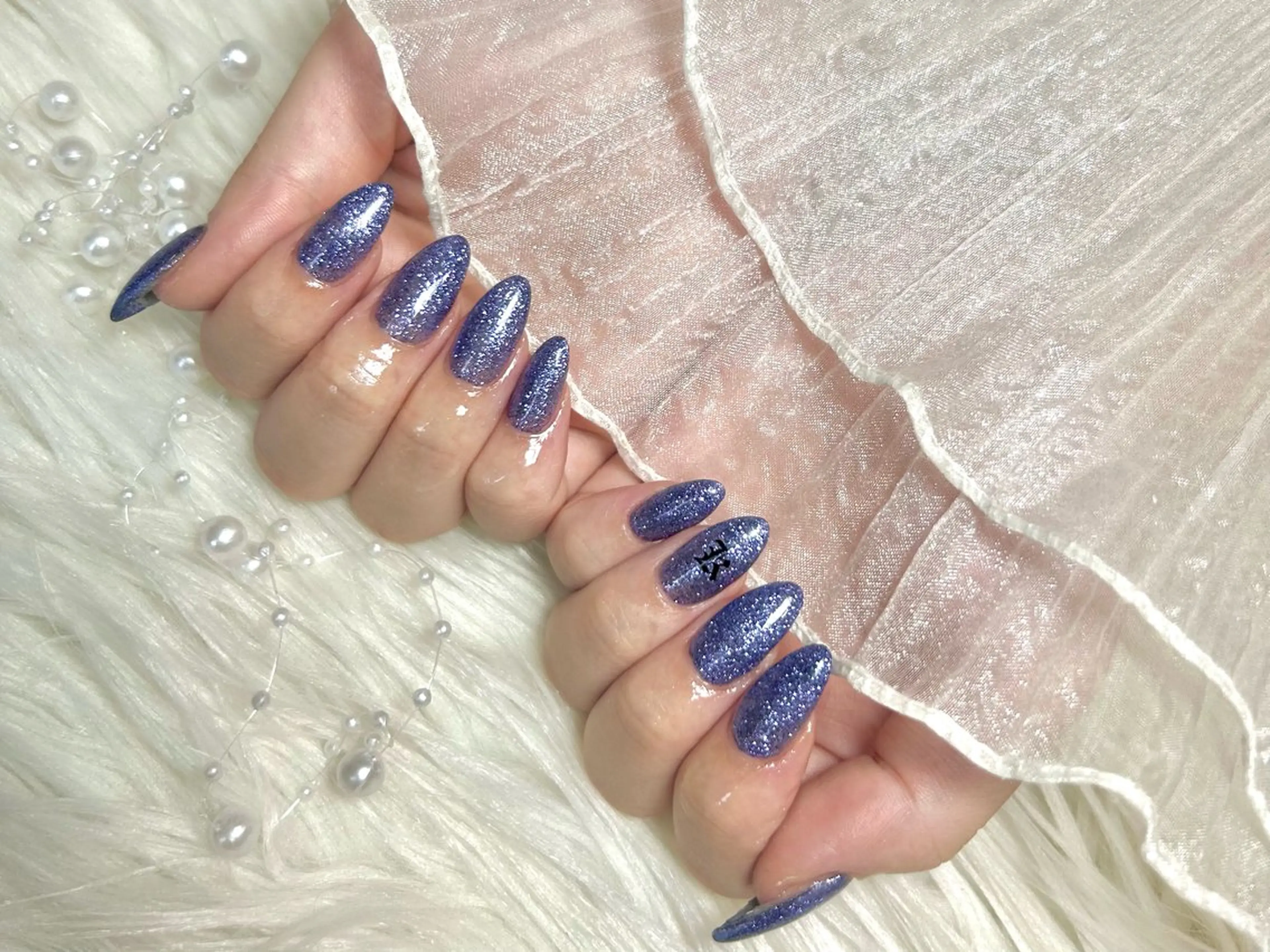 ネイル ラメ(グリッター) ワンカラーネイル ハンドネイル joieange hinakoのネイルデザイン