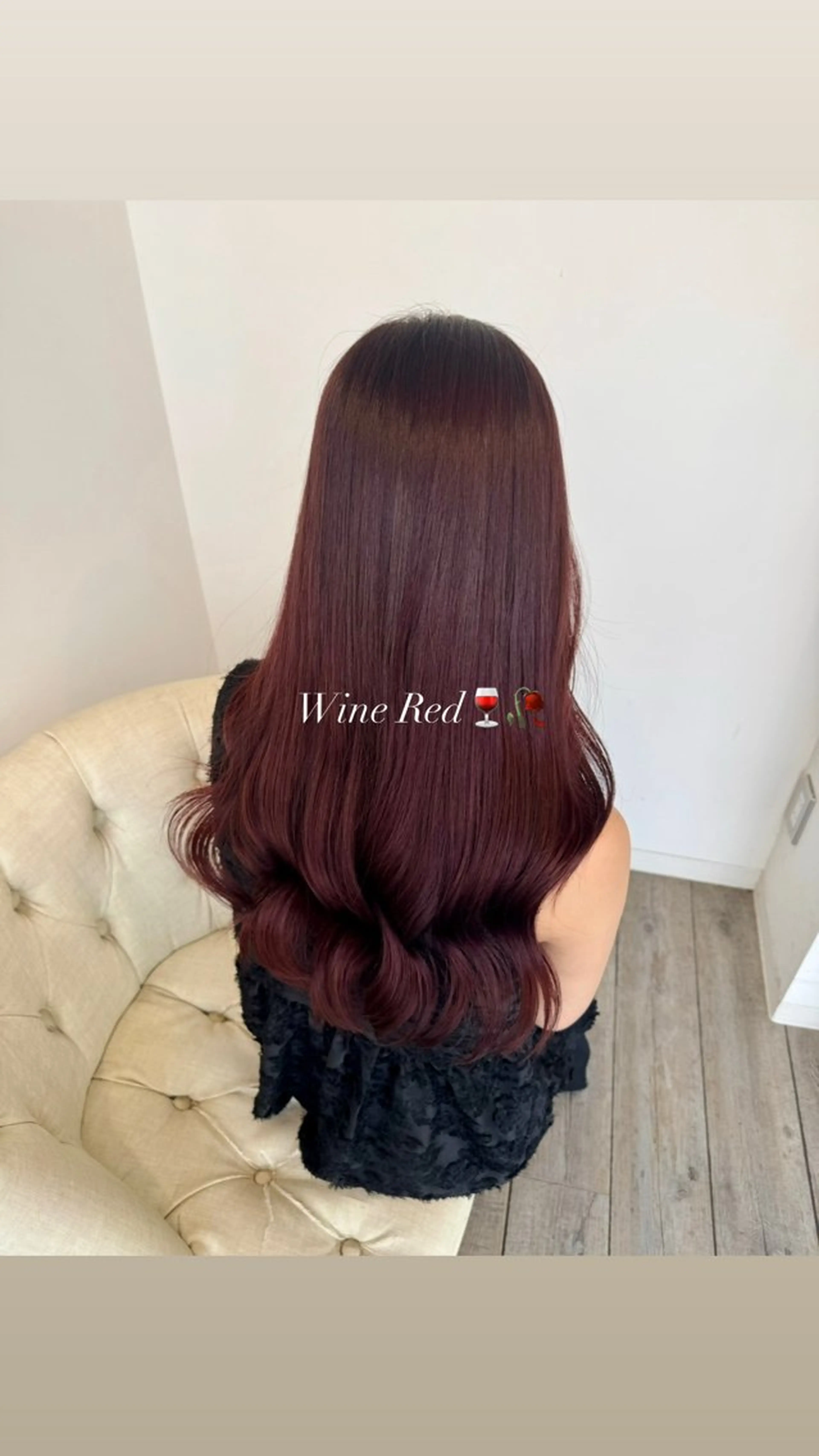 ロング カラー レッドカラー カット ヘアカラー 💖レイヤー/暖色系 カラーAYANE💖のヘアスタイル