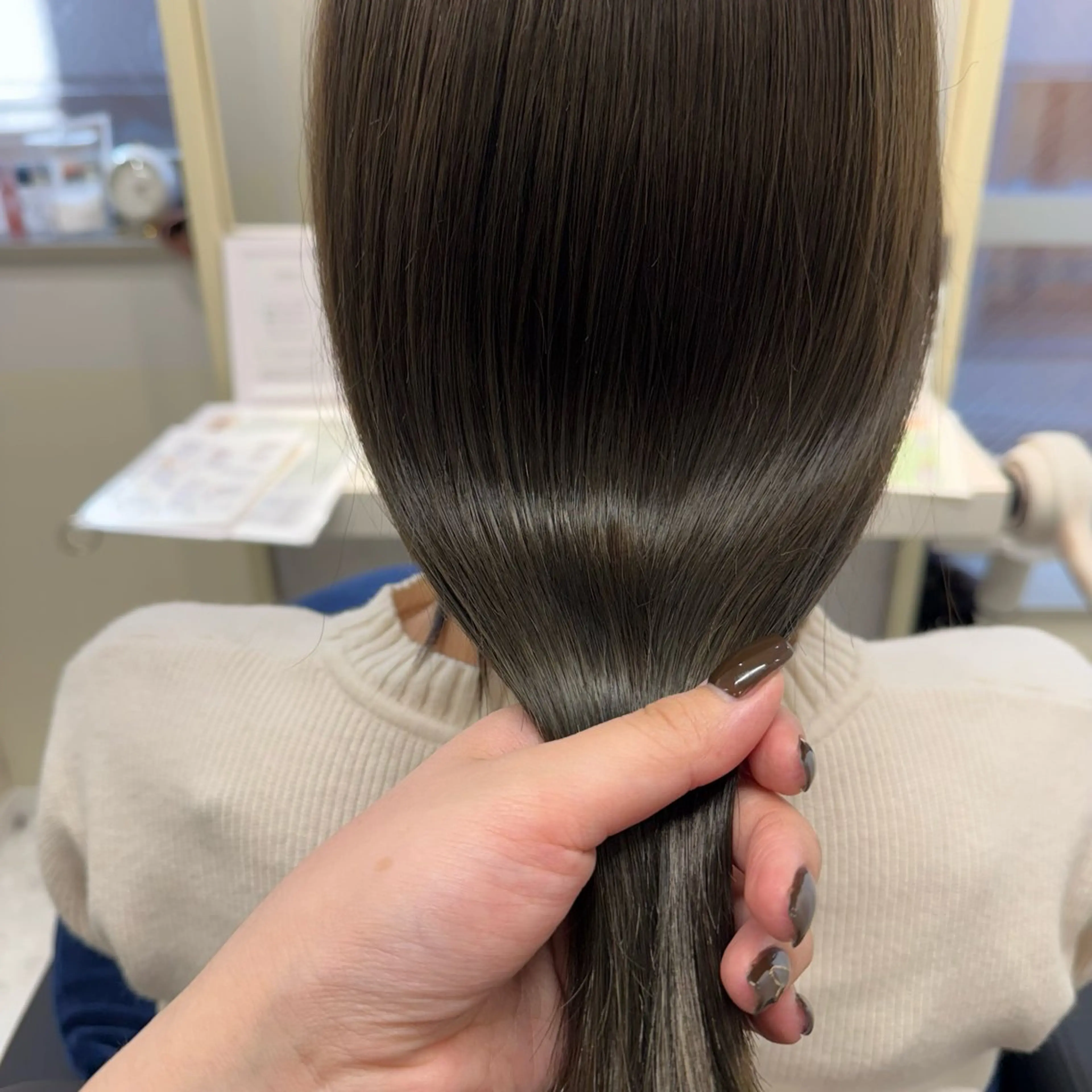 ミディアム カラー 半個室サロン/透明感 /艶髪♡岸上 温♡のヘアスタイル