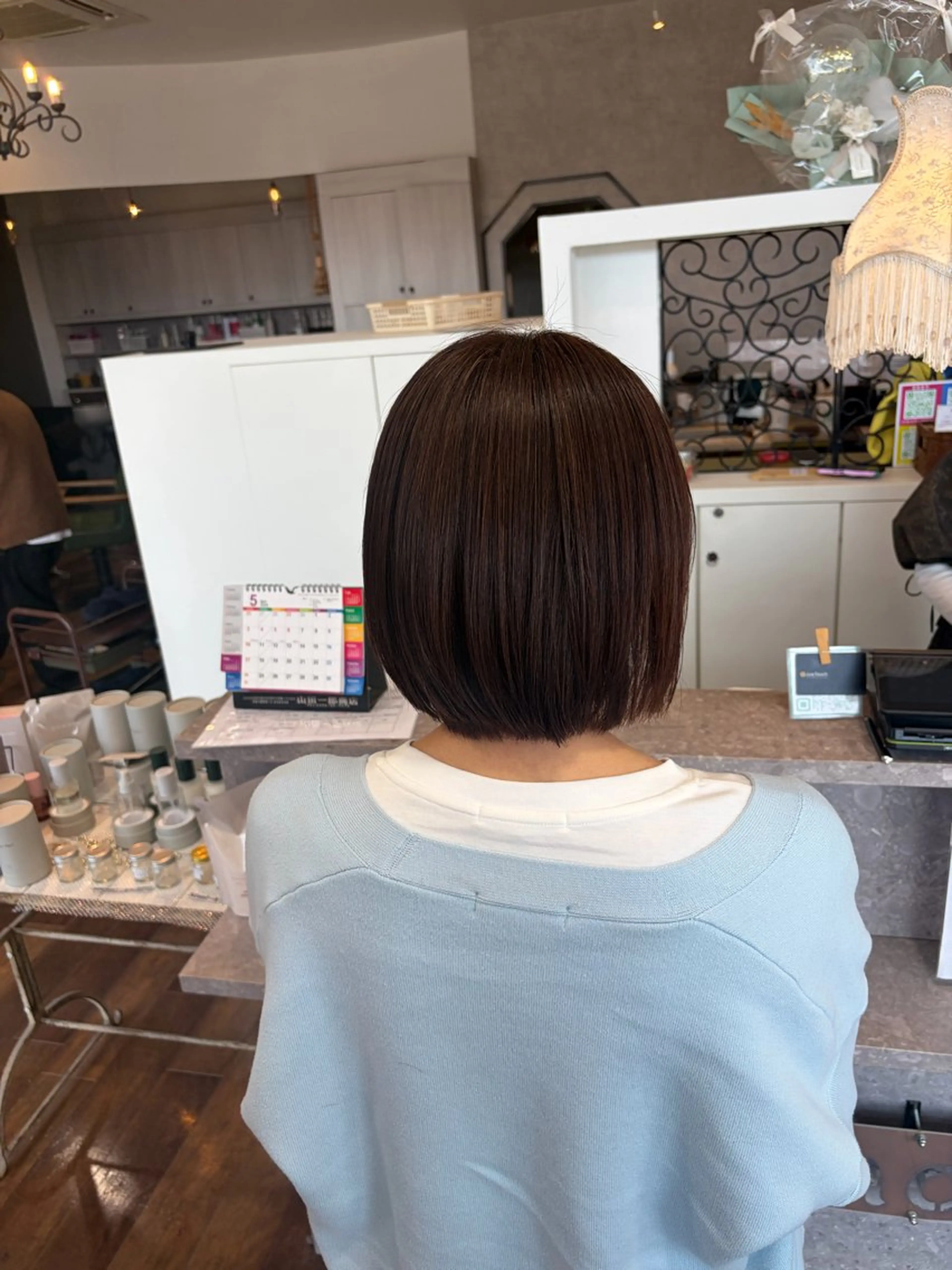 ショート 縮毛矯正 下山 萌華のヘアスタイル