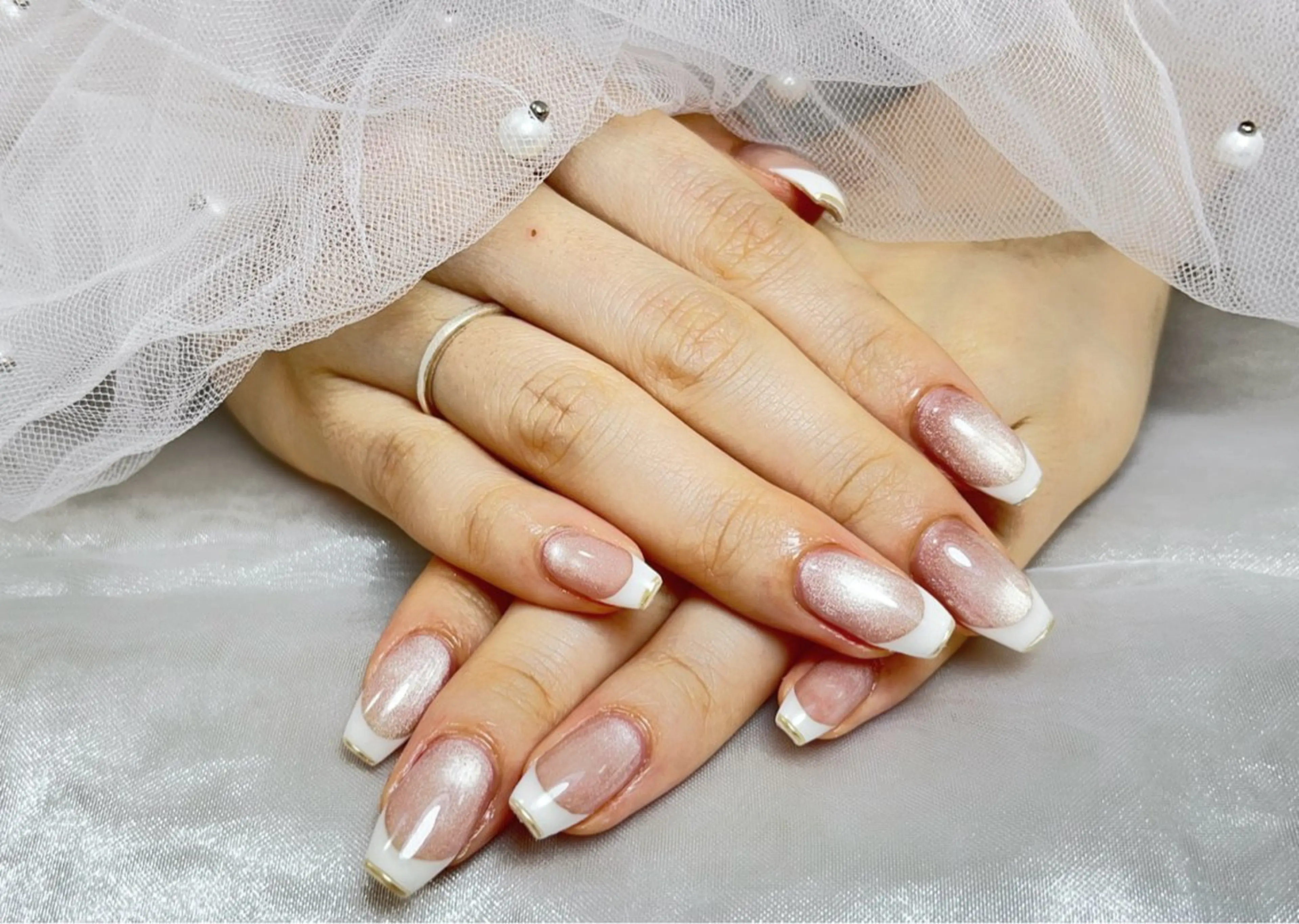 ネイル オーロラネイル チークネイル フットネイル フレンチネイル ジェルネイル ハンドネイル ハンドケア NEW NAIL💞 yukiのネイルデザイン
