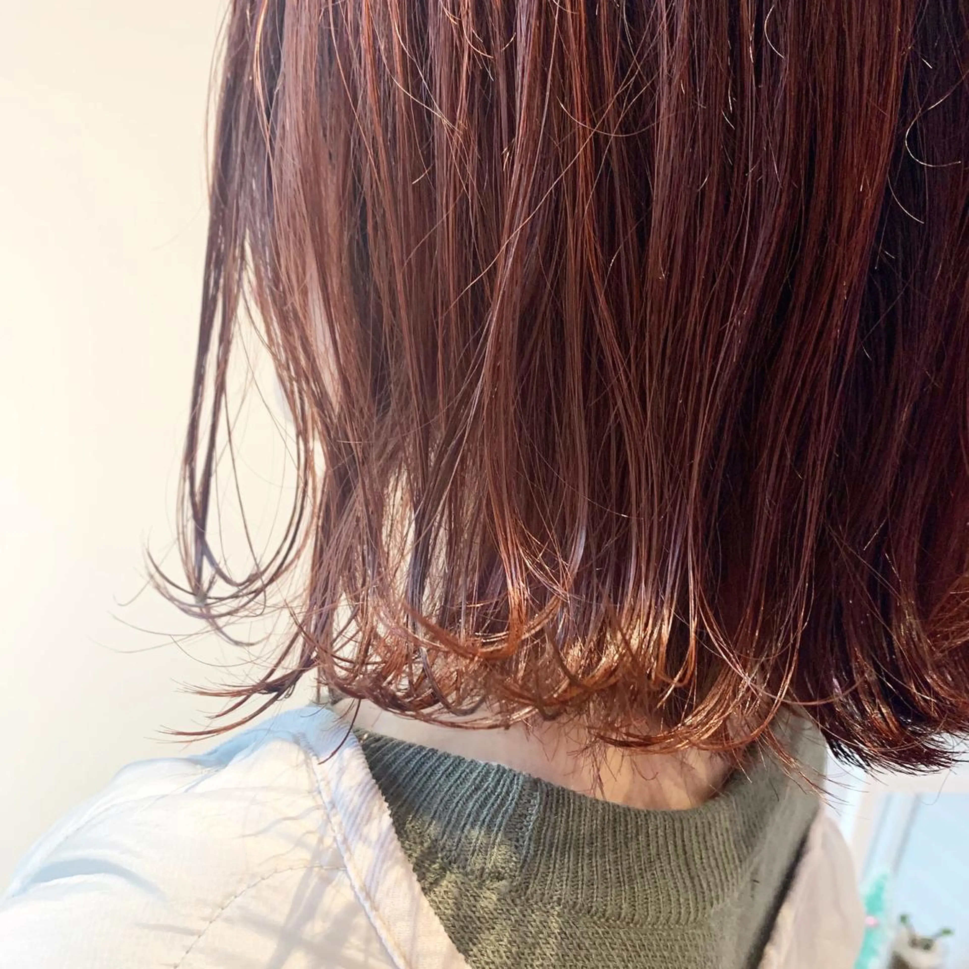 カラー オレンジ ボブ/暖色/デザイン KOYUKI⛄️のヘアスタイル