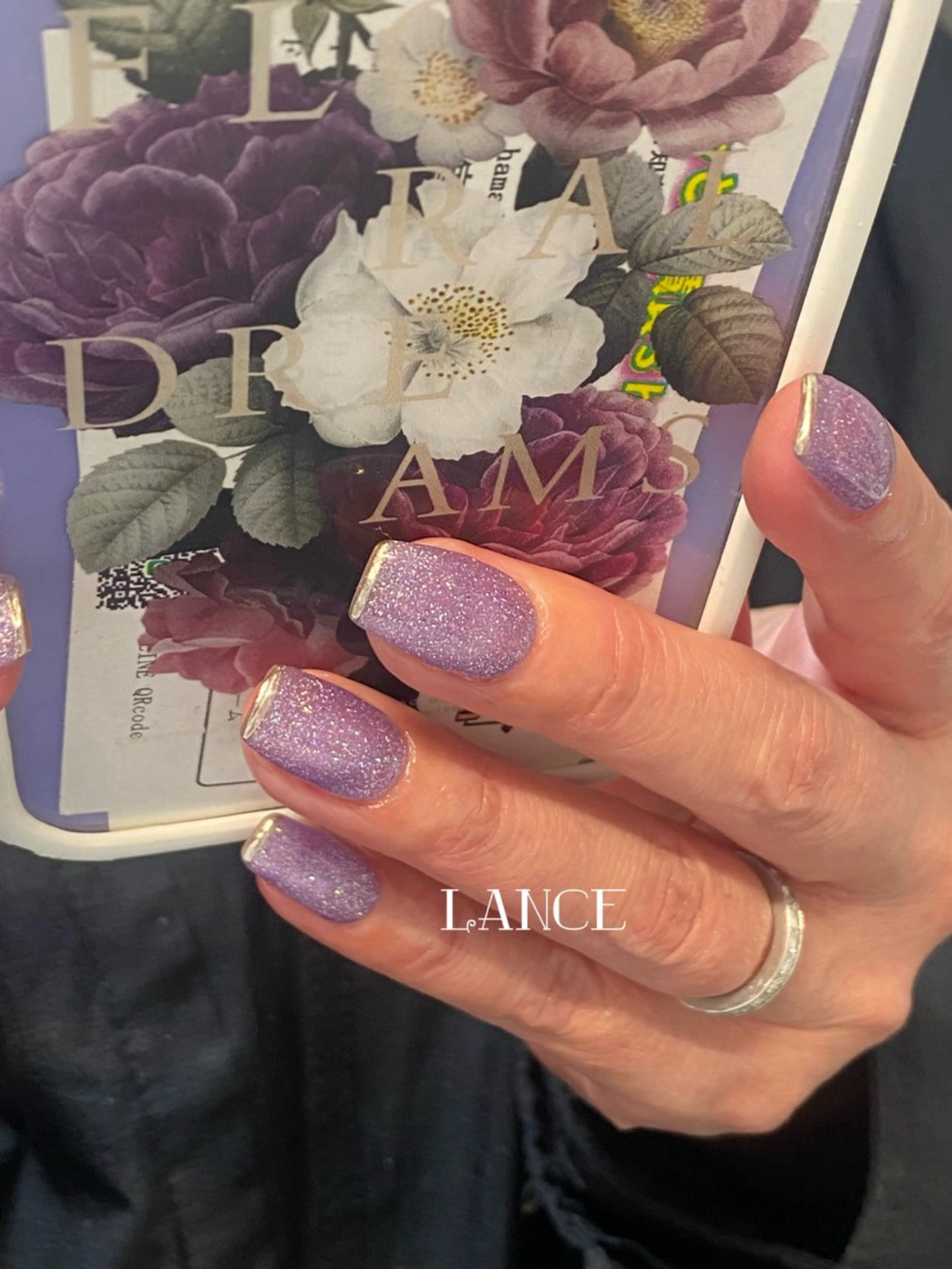 ネイル オーロラネイル フレンチネイル グラデーション キラキラネイル 韓国ネイル Lance nailのネイルデザイン