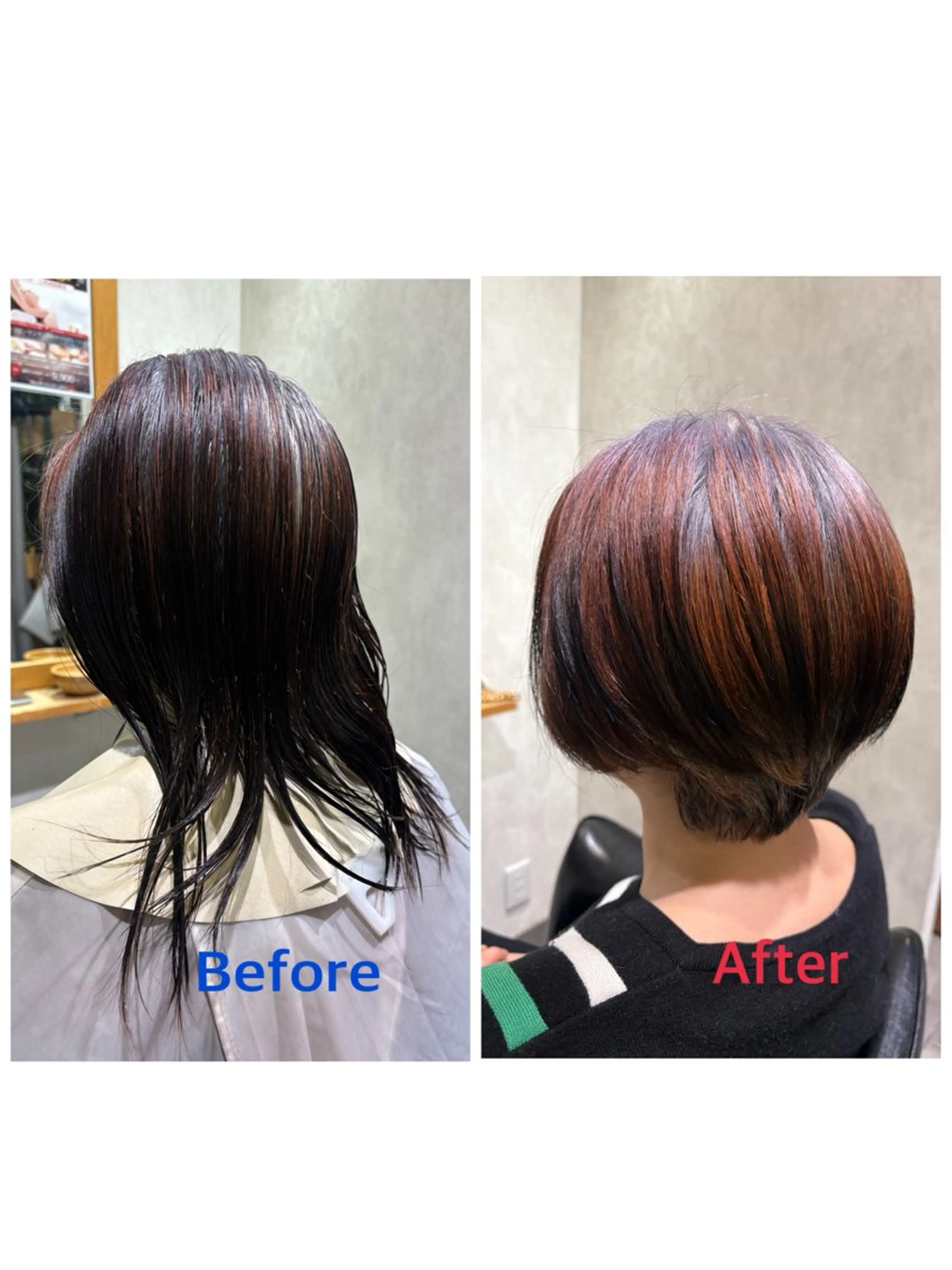 ショート ボブ 馬場 彩のヘアスタイル