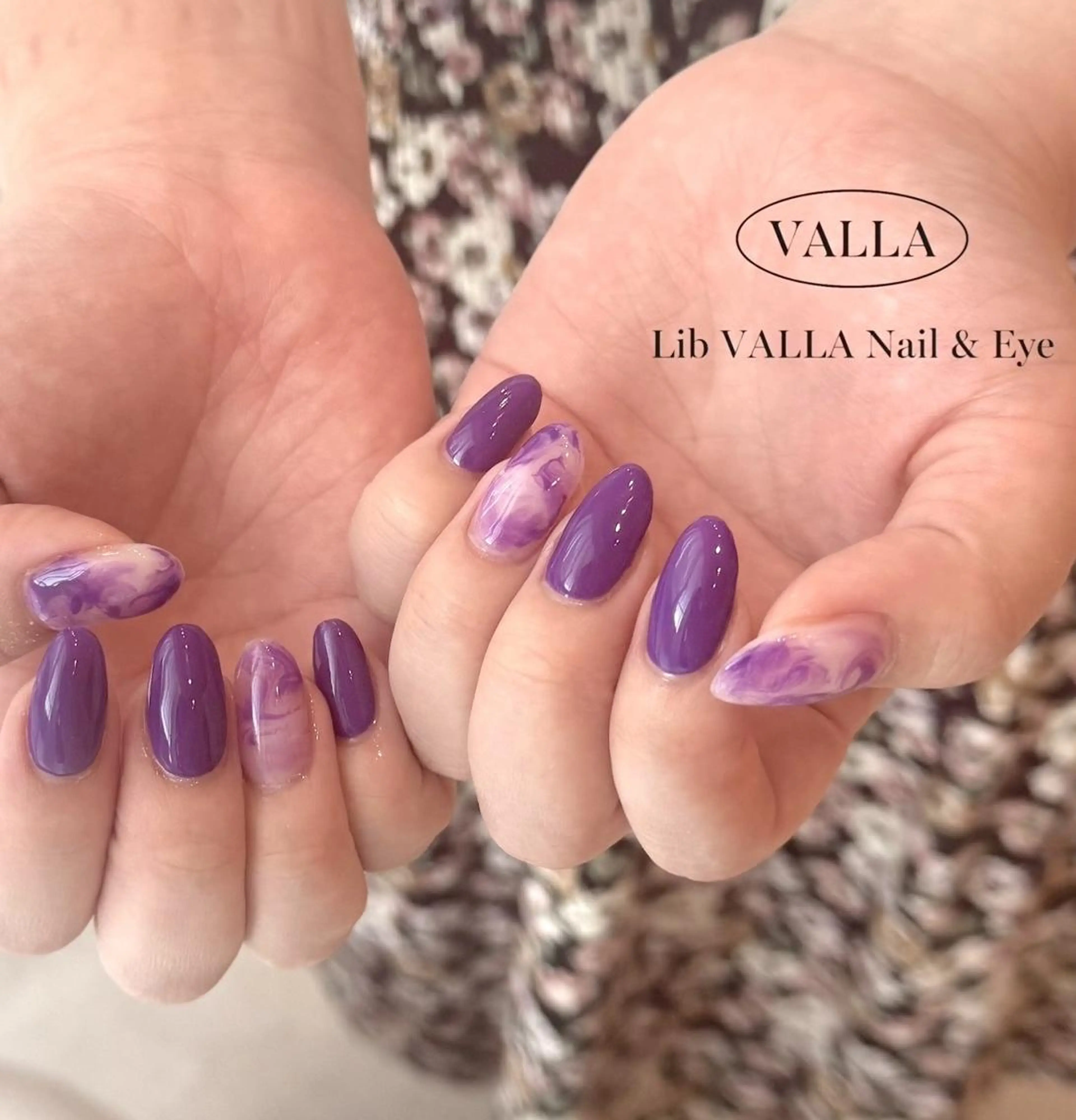 ネイル 大理石ネイル(マーブル) ワンカラーネイル ハンドネイル Lib 小松店 *minami*のネイルデザイン