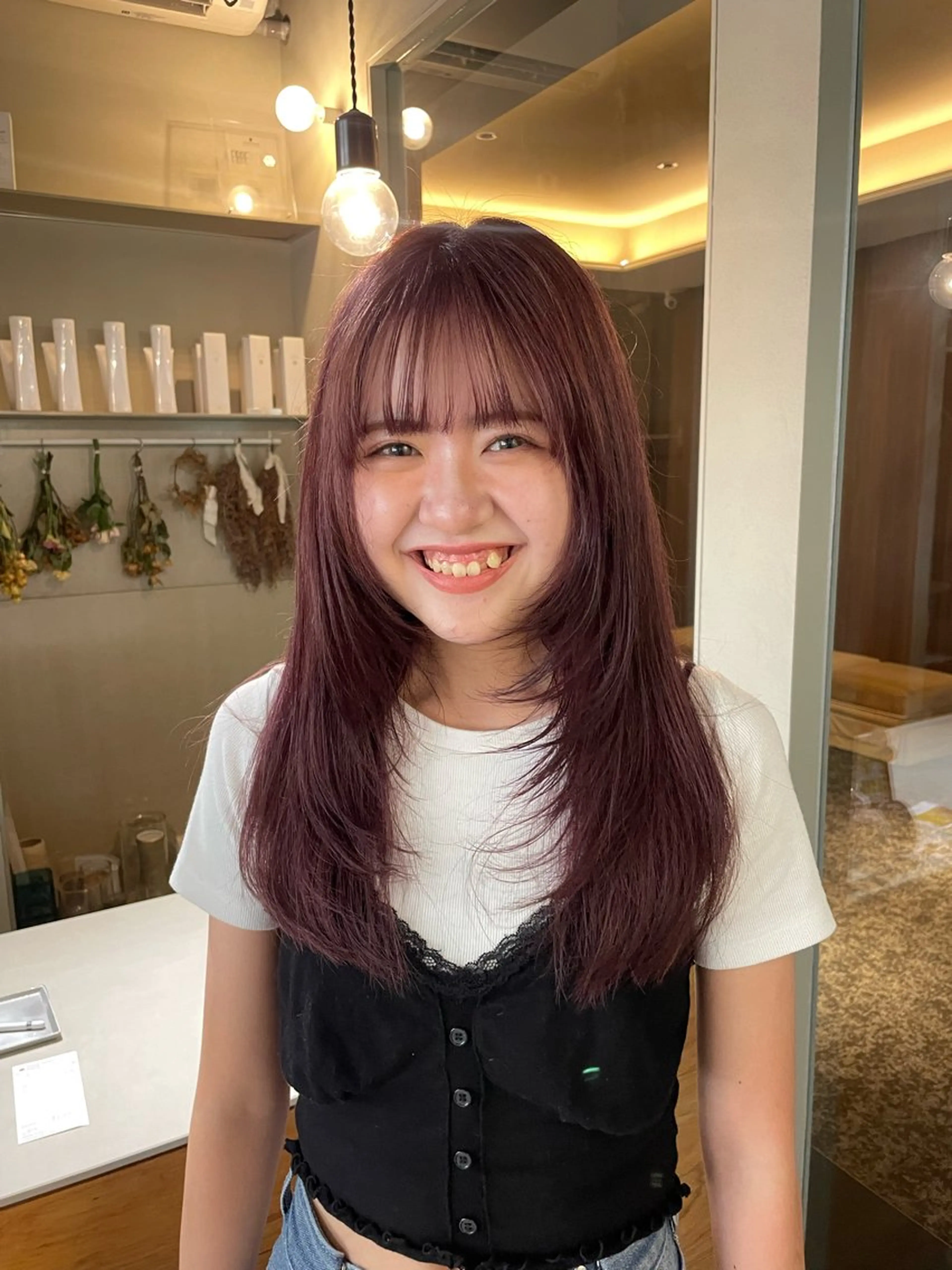 ロング カラー 山下 悠月のヘアスタイル