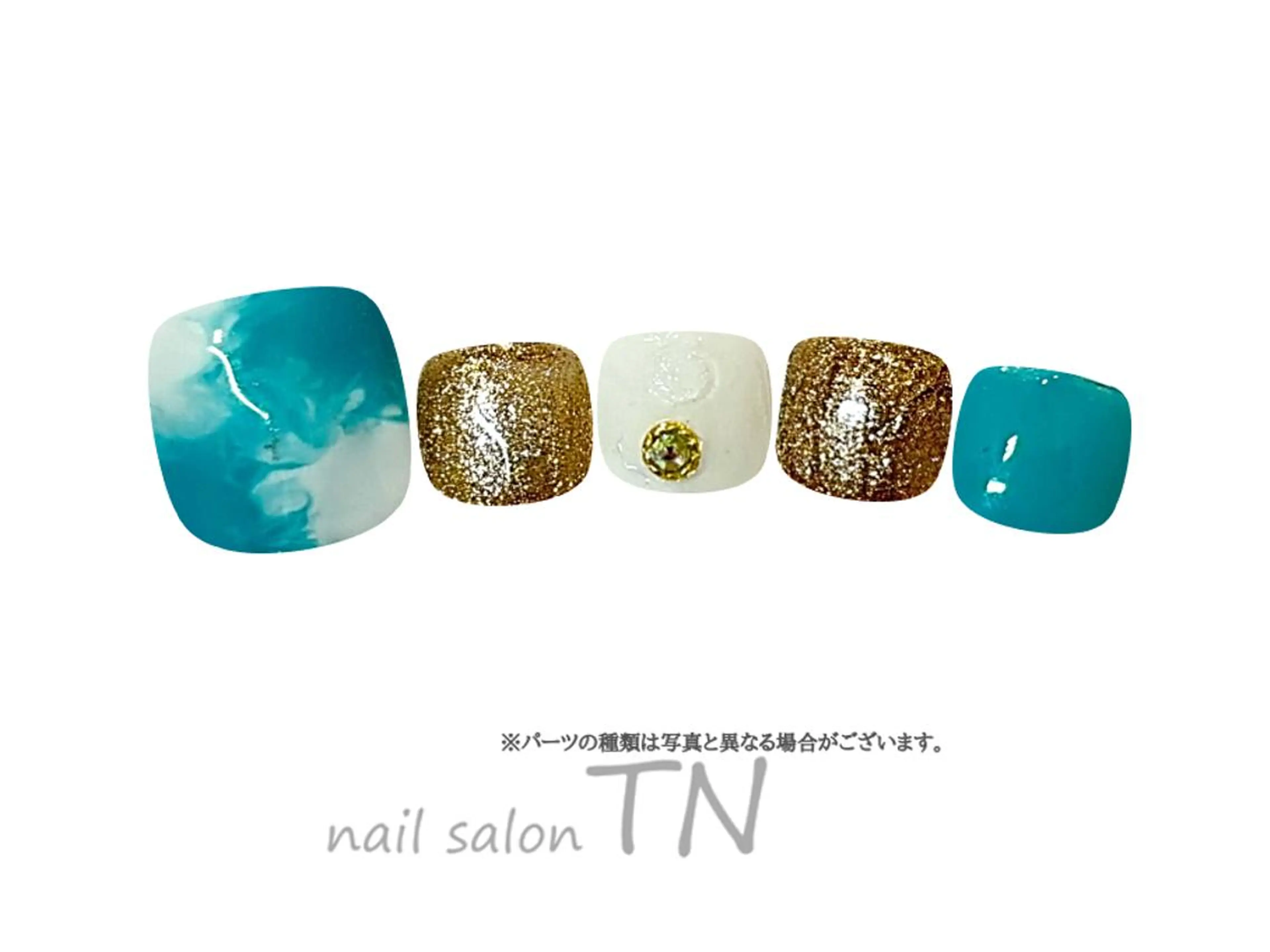 ネイル フットネイル 中島 実穂のネイルデザイン